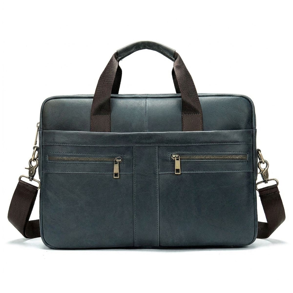 Sac ordinateur bandoulière | Compartiments multiples | Cuir résistant
