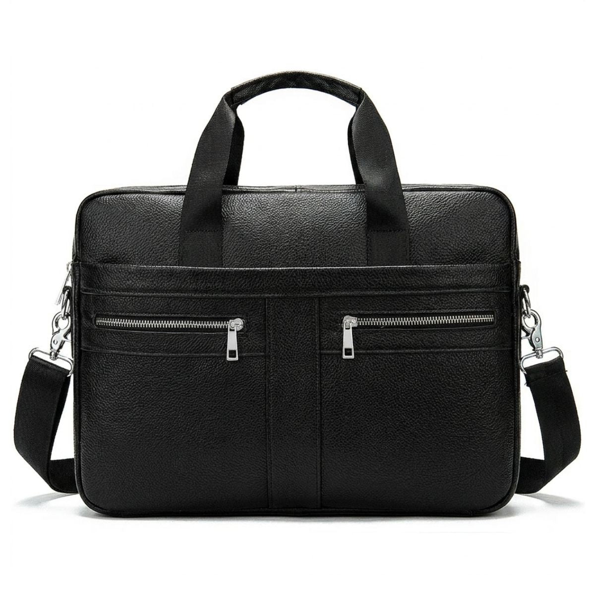 Sac ordinateur bandoulière | Compartiments multiples | Cuir résistant