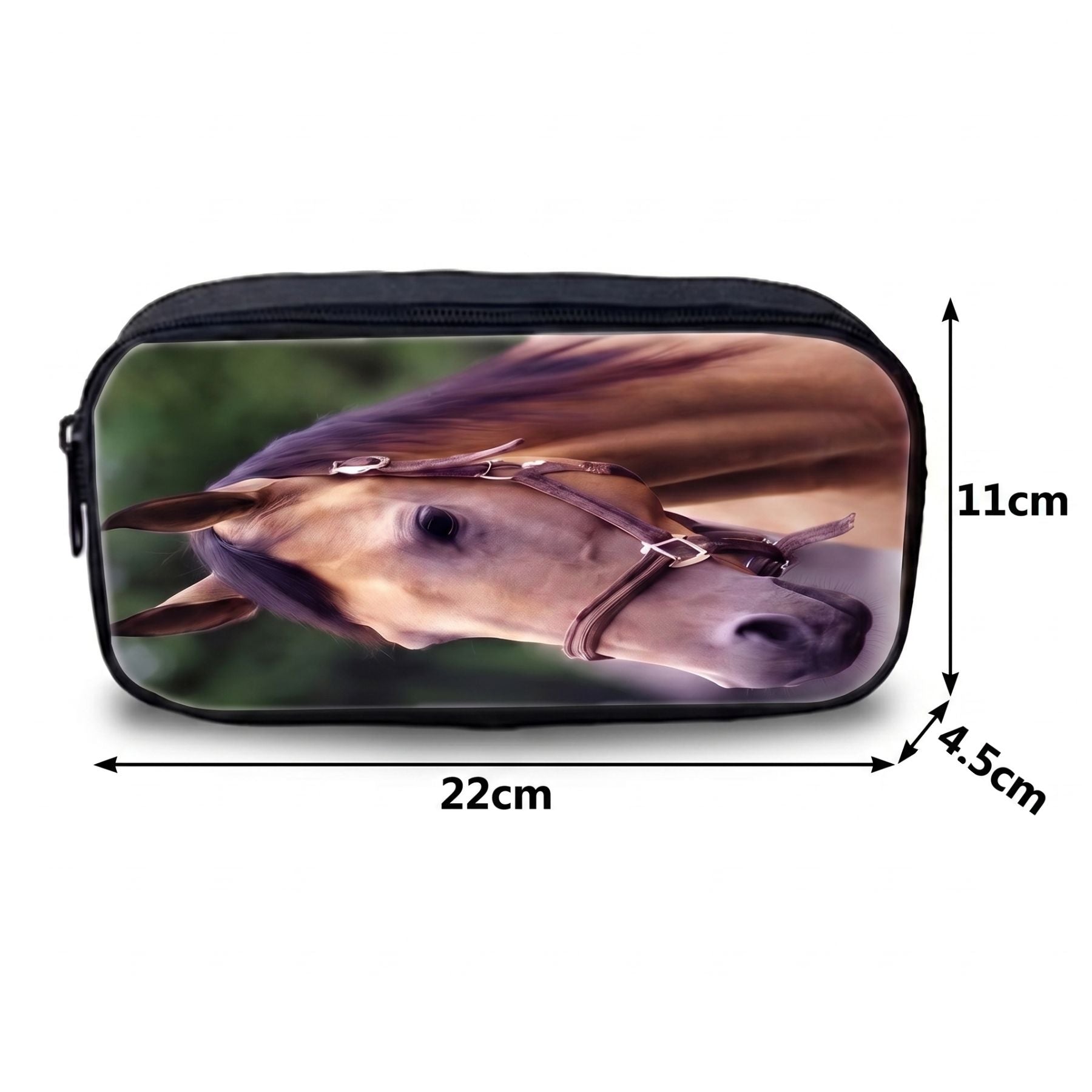 Sac scolaire Cheval | Kit 3 pièces (Sac + lunch bag + trousse) | Polyester résistant