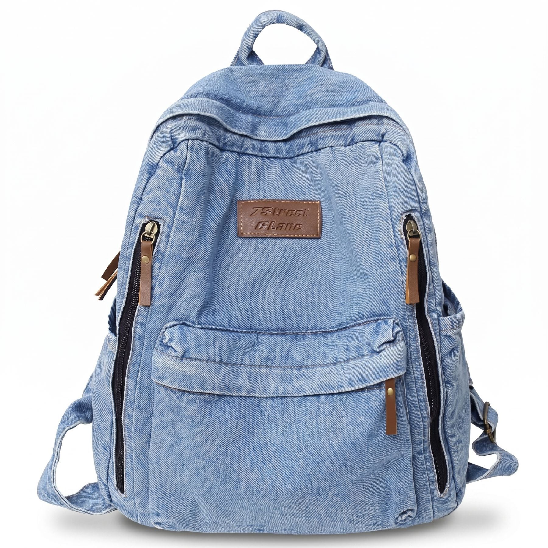 Sac scolaire en jean | Grande capacité | Tissu denim résistant