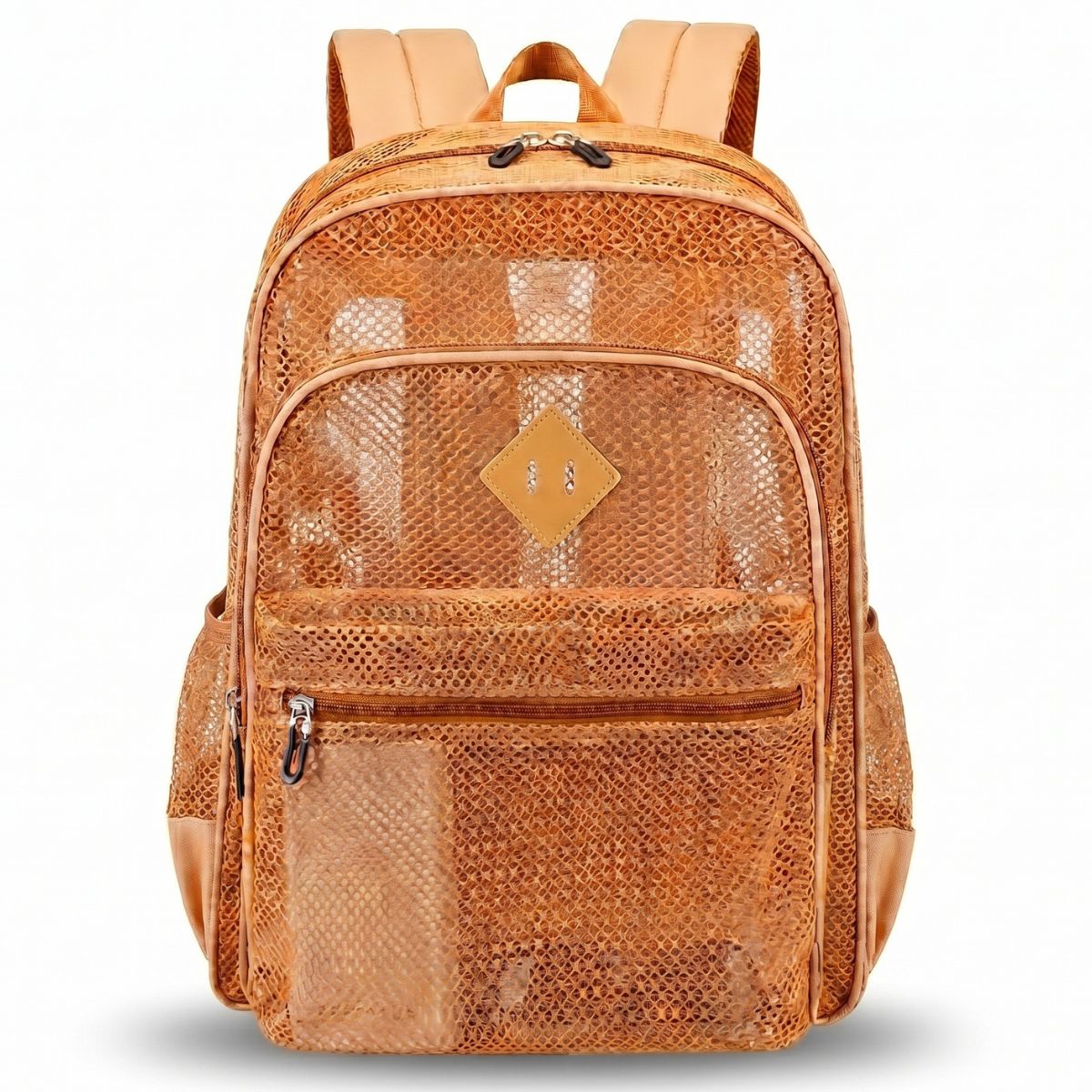 Sac scolaire filet unisexe | Multiples compartiments | Polyester léger