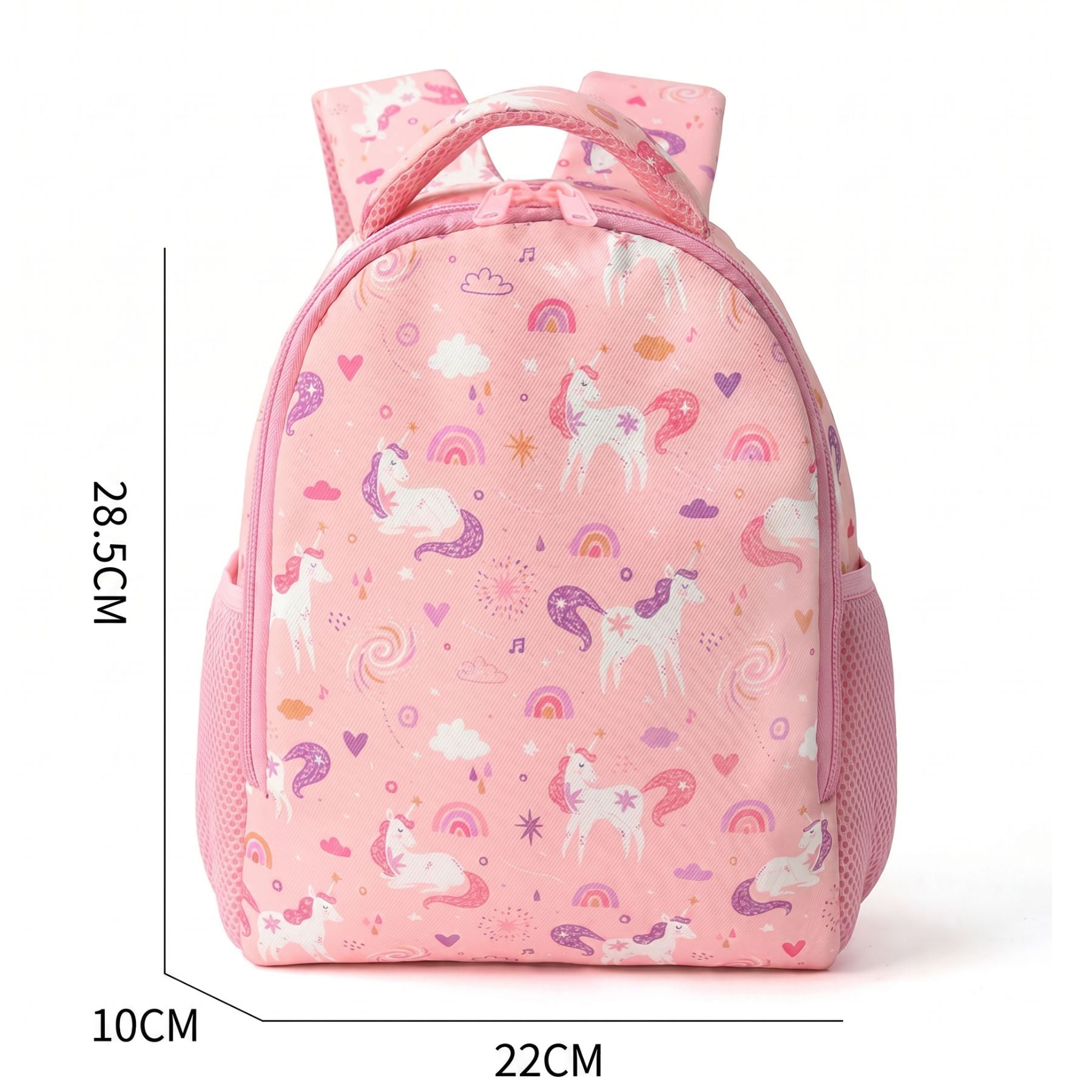 Sac scolaire licorne pour fille | Bretelles confortables | Polyester résistant
