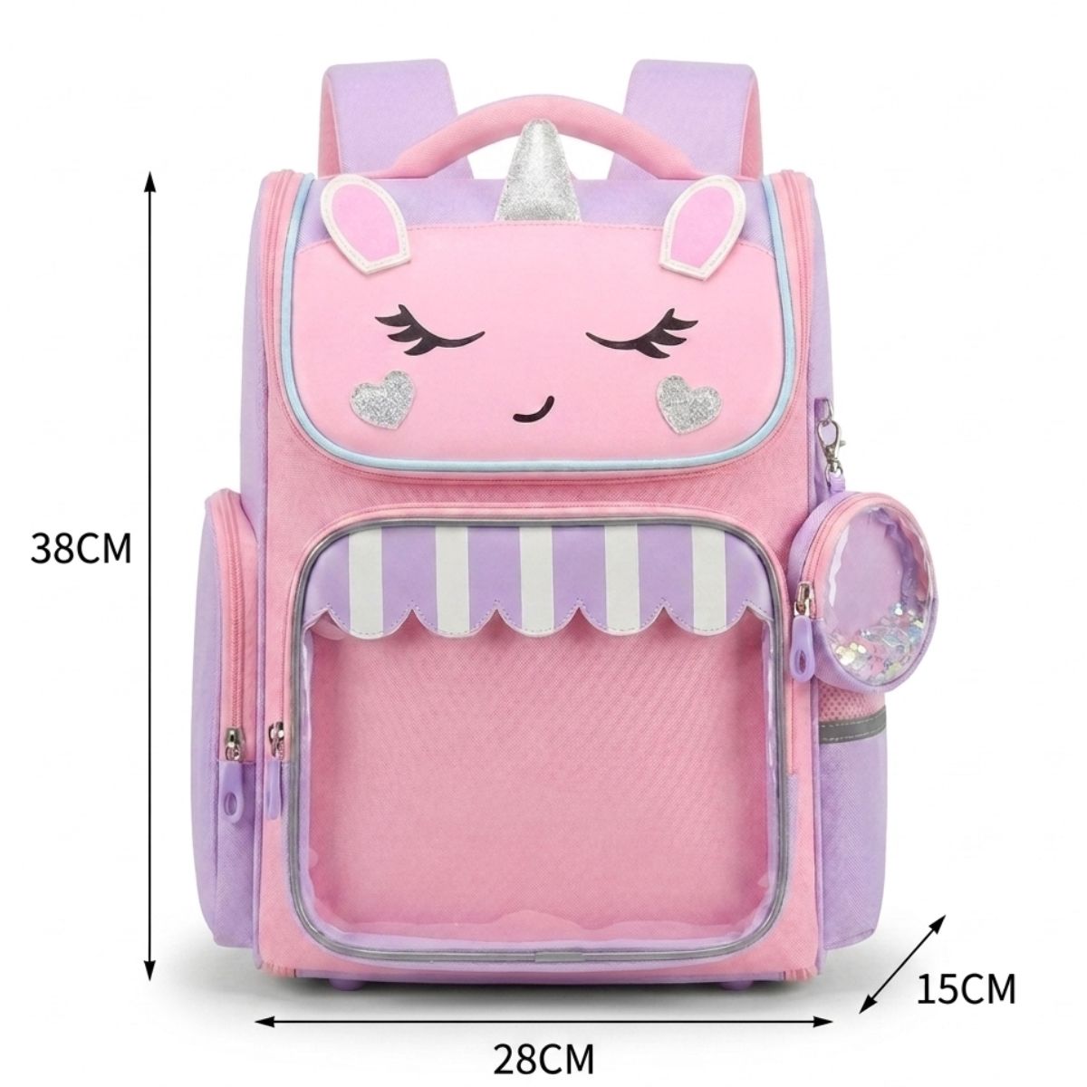Sac scolaire licorne pour fille | Oxford résistant | Grande capacité | Confort quotidien