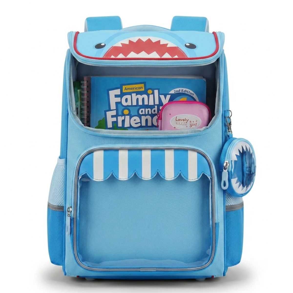 Sac scolaire requin | Oxford résistant | Grande capacité | Confort quotidien