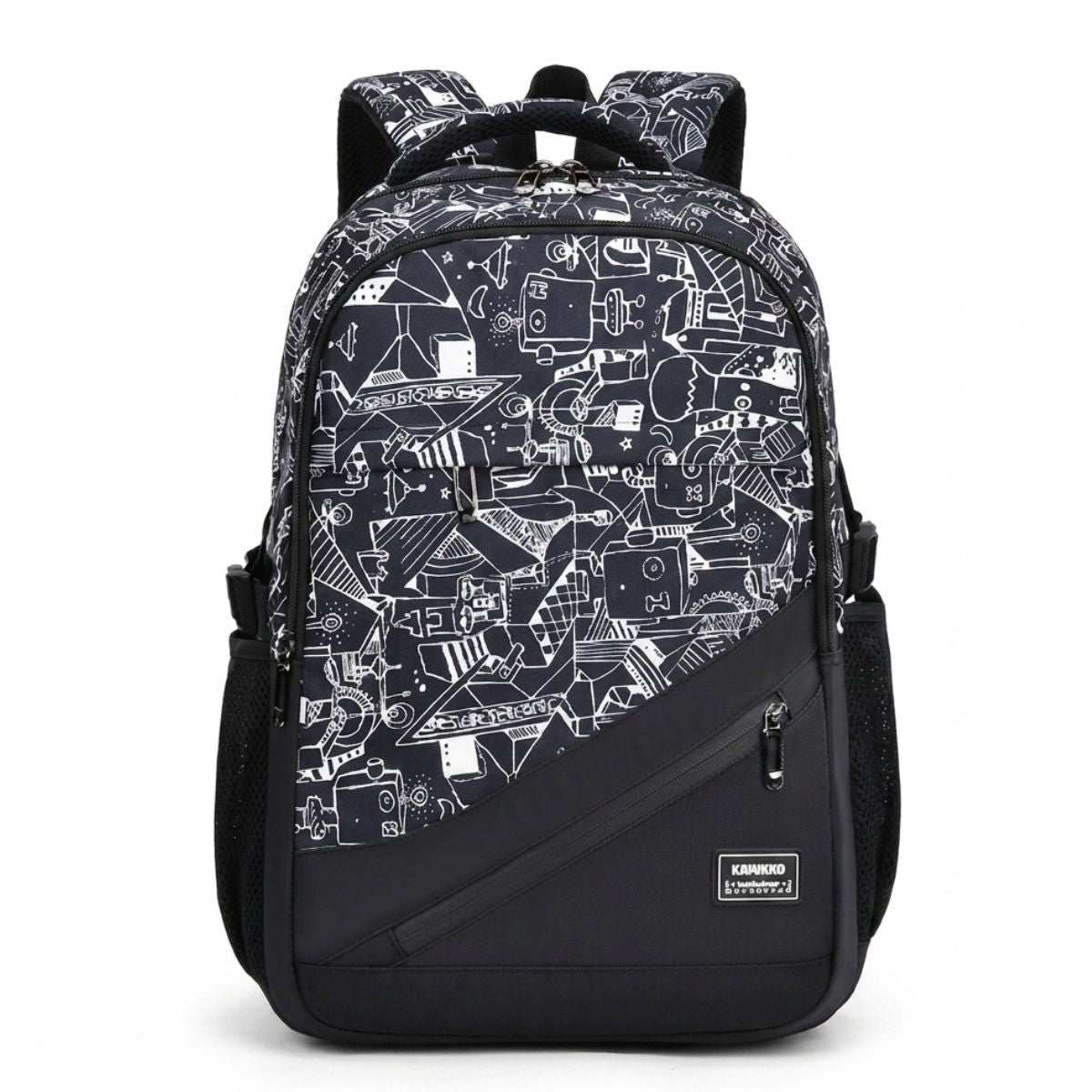 Sac scolaire streetwear pour garçon | Grande capacité | Polyester résistant | Tissu imperméable