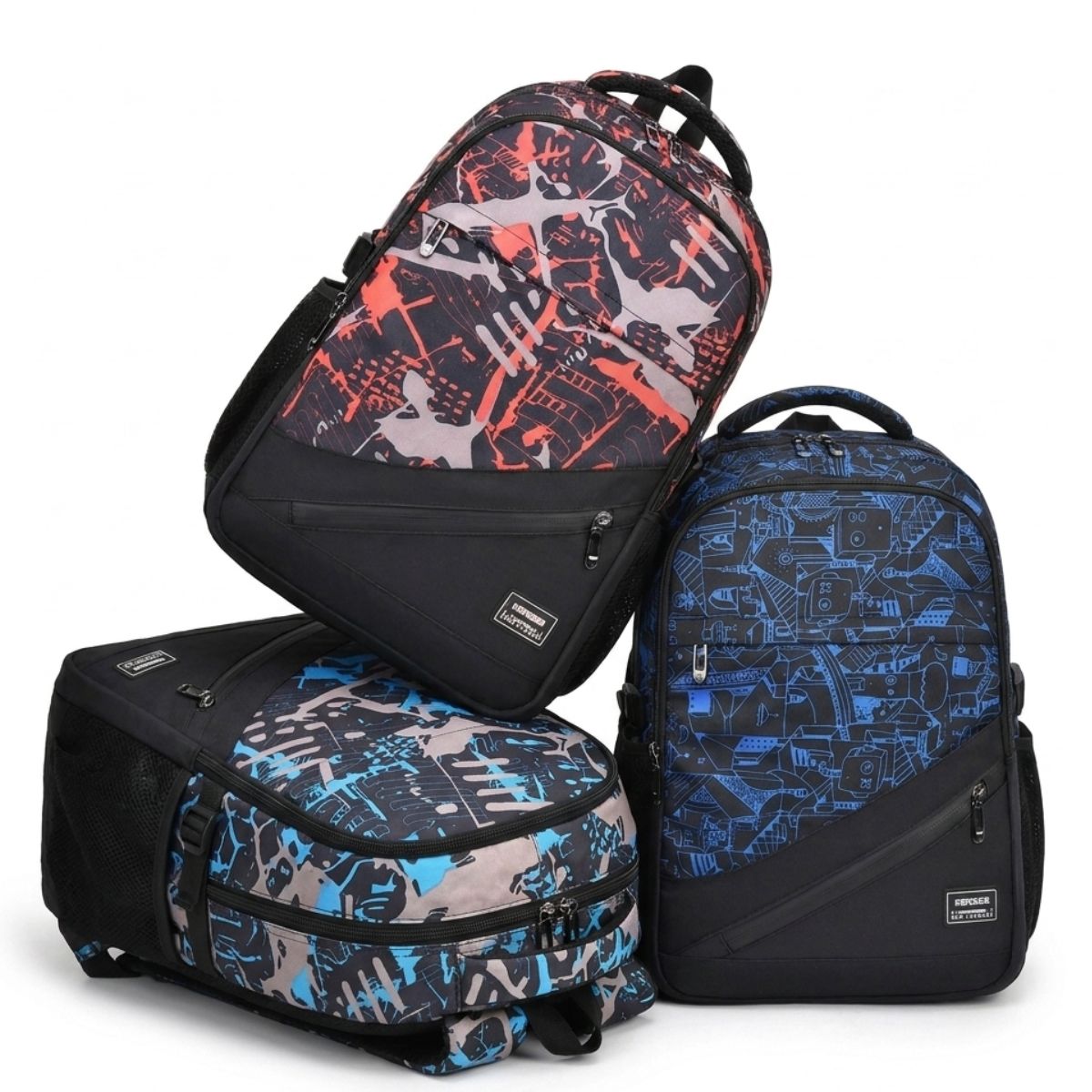 Sac scolaire streetwear pour garçon | Grande capacité | Polyester résistant | Tissu imperméable