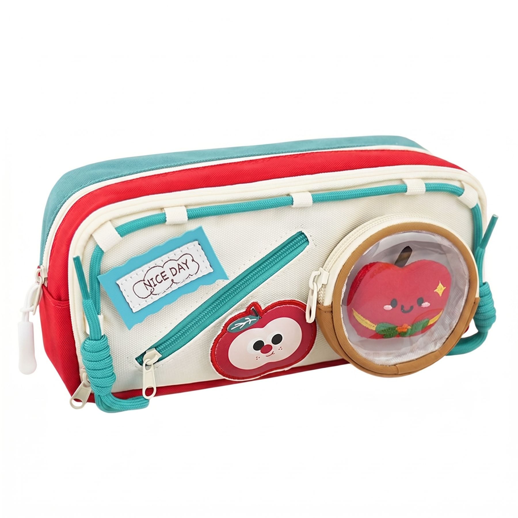 Trousse Scolaire Ita-Bag Kawaii | Fenêtre Transparente Personnalisable | Multi-Compartiments | Peluche Cadeau Incluse