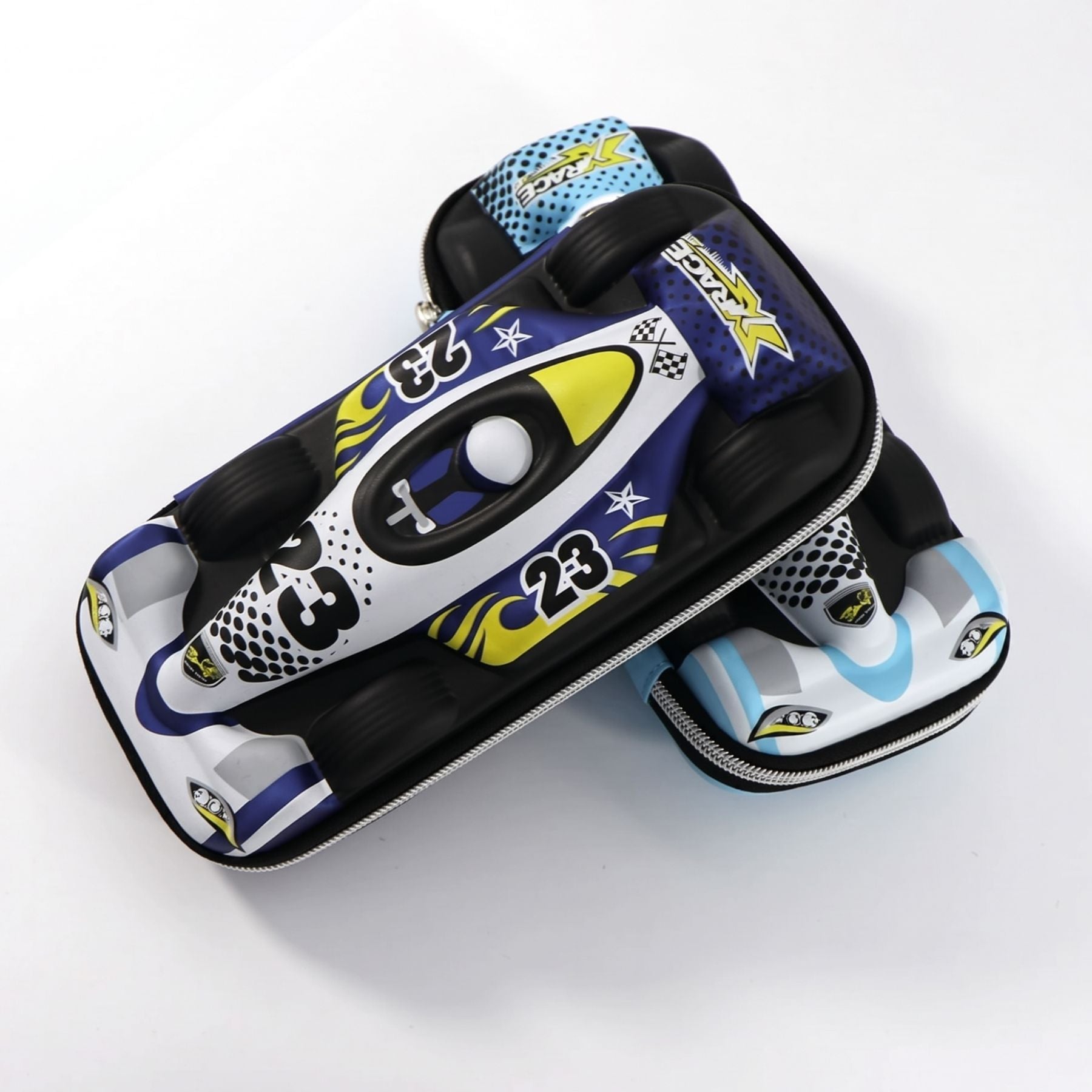 Trousse Scolaire 3D Voiture de Course Formule 1 | Coque EVA Rigide | Grande Capacité | Idéale Garçon Primaire