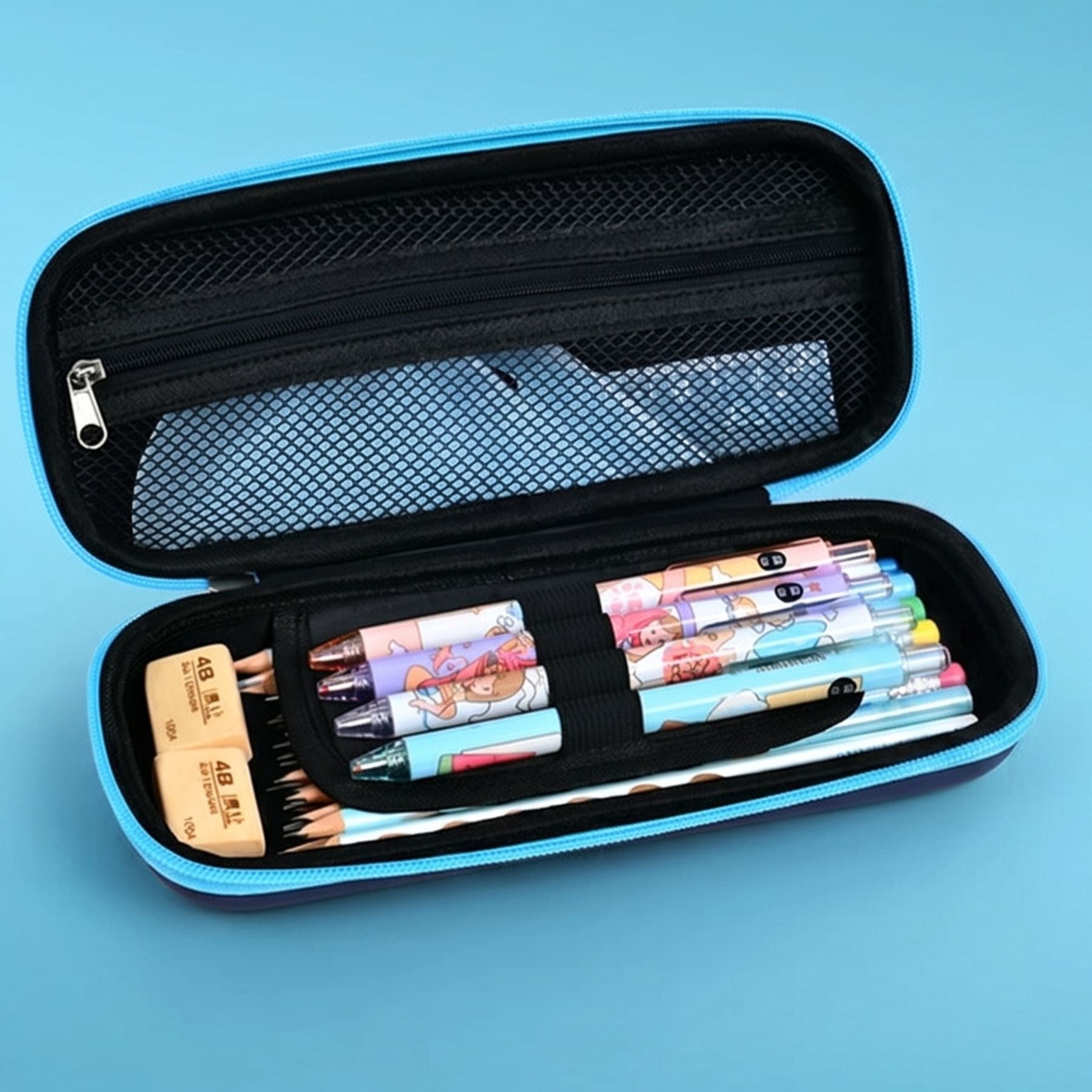 Trousse Scolaire Garçon Dinosaure 3D | Coque EVA Rigide | Grande Capacité | Figurine Anti-Stress en Relief