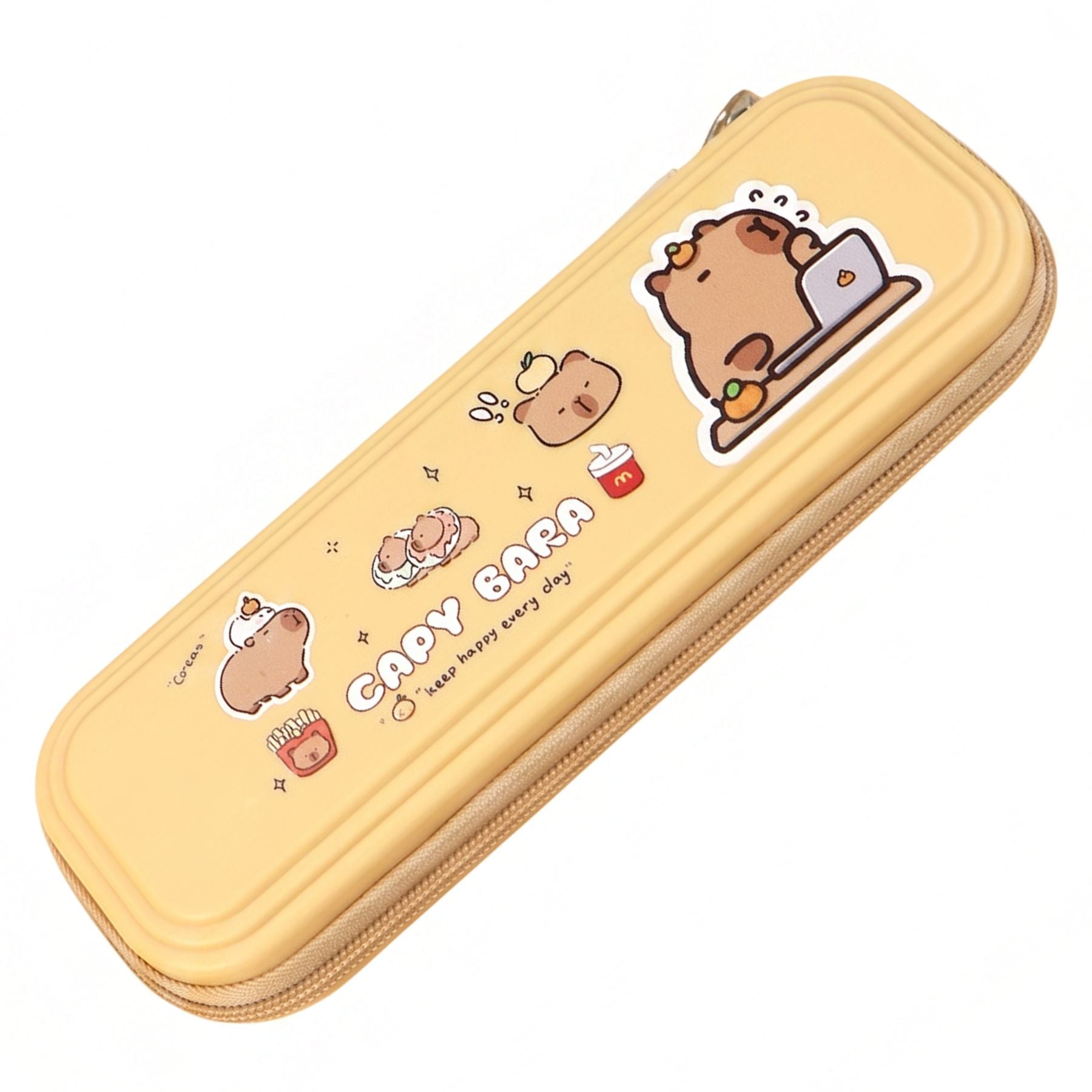 Trousse à crayons capybara | Coque rigide waterproof | Compartiment unique grande capacité | Protège et organise