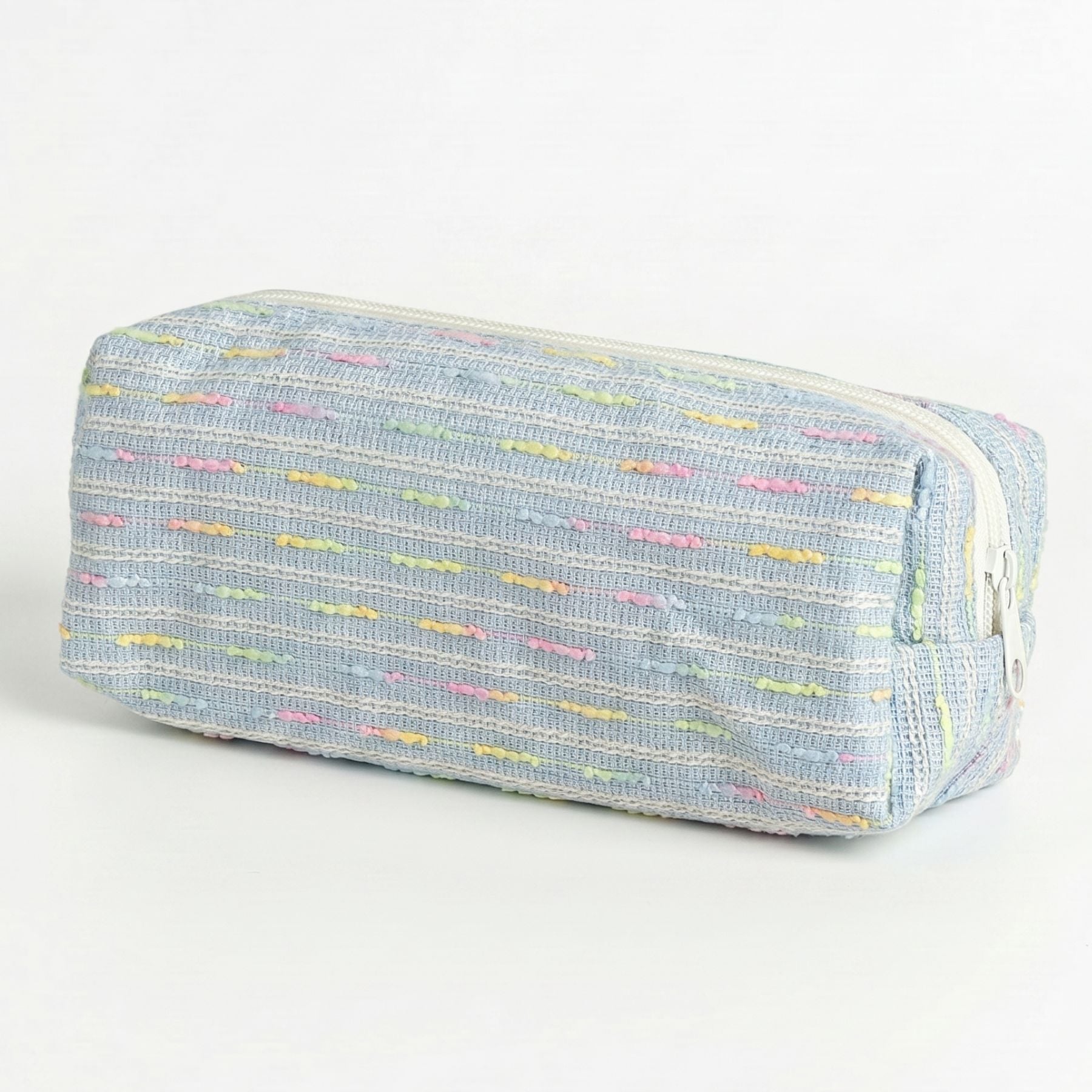 Trousse de rangement | Tissu polyester texturé | Grande ouverture | Accès rapide aux stylos