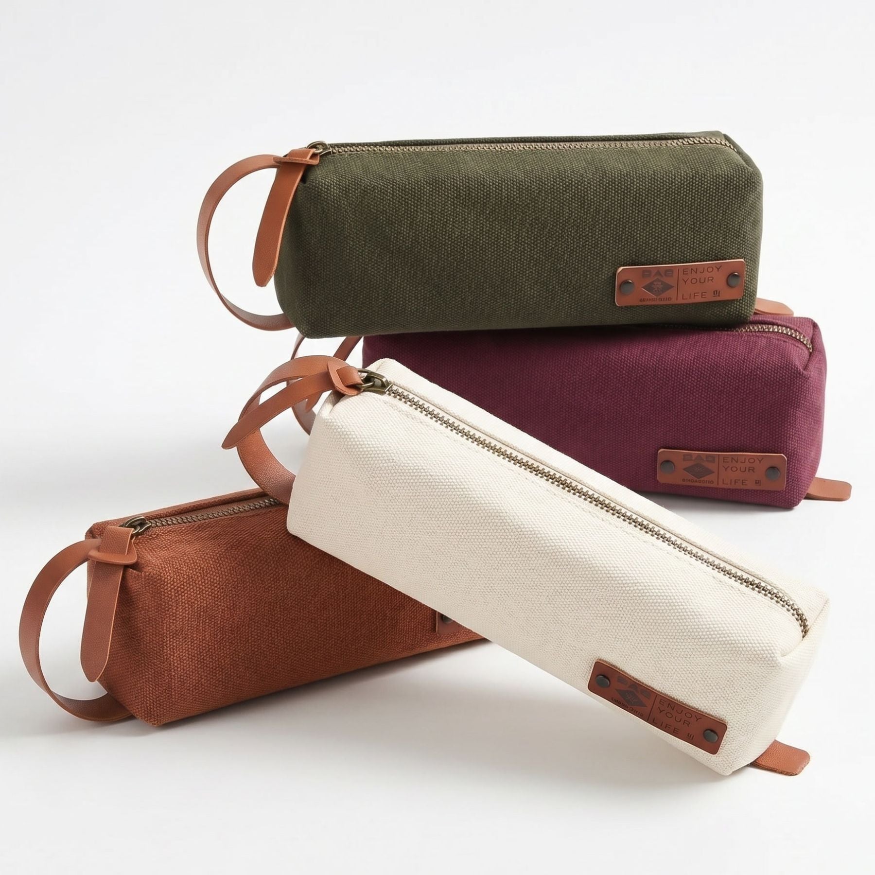 Trousse étudiant minimaliste | Toile résistante | Grande capacité | Rangement pratique et durable