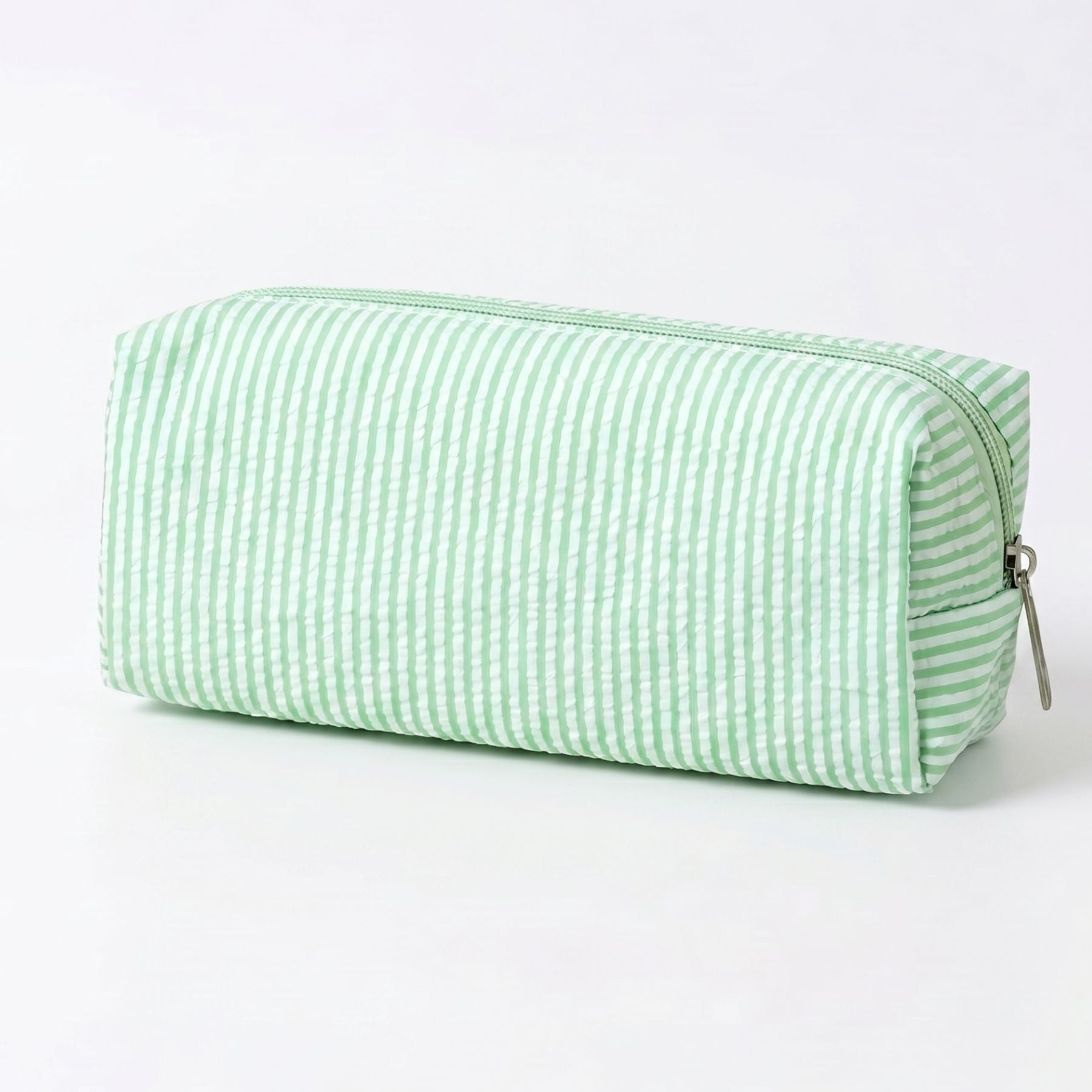 Trousse scolaire à rayures | Tissu léger texturé | Grande capacité | Organisation simple au quotidien