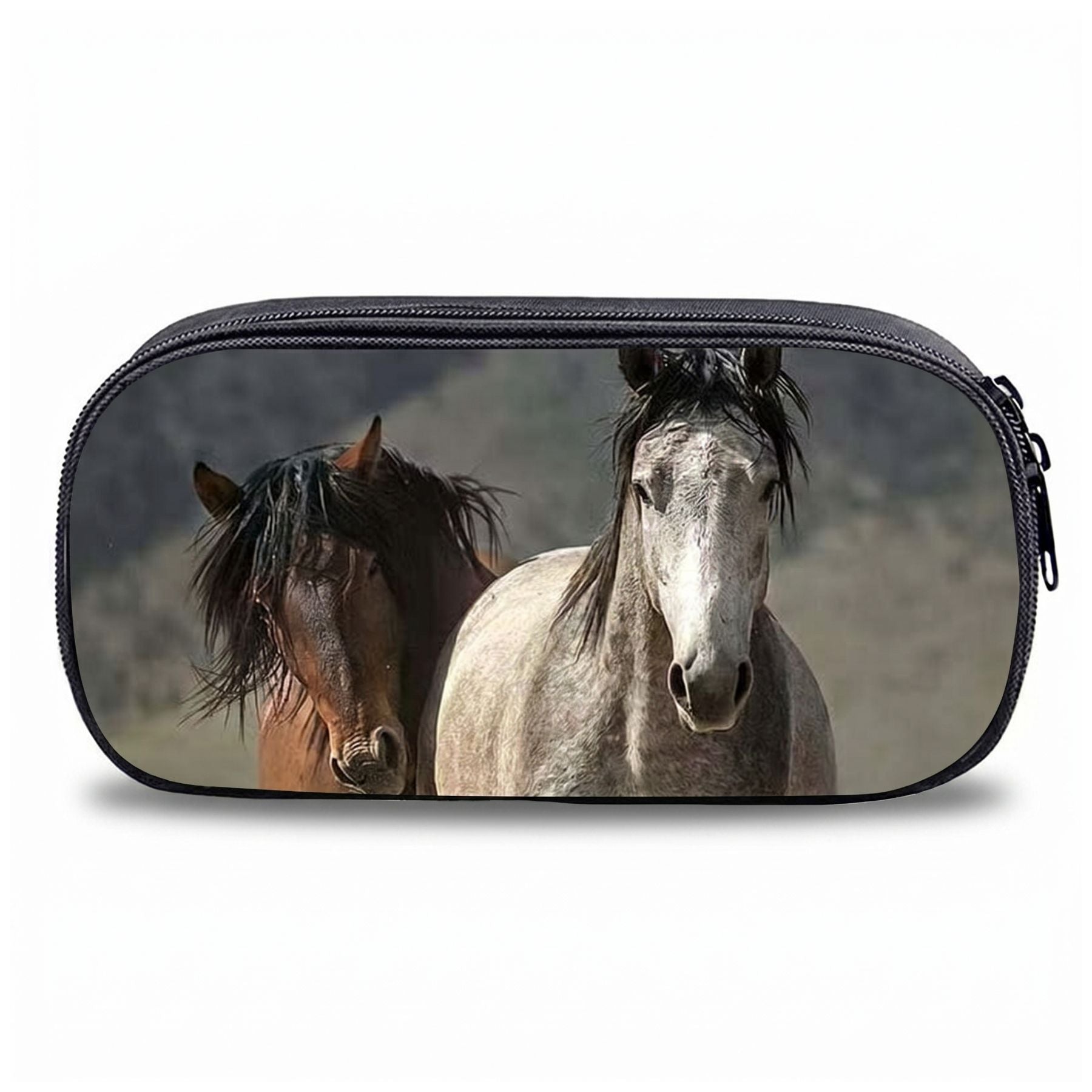 Trousse scolaire cheval | Grande capacité | Fermeture zippée | Rangement pratique au quotidien