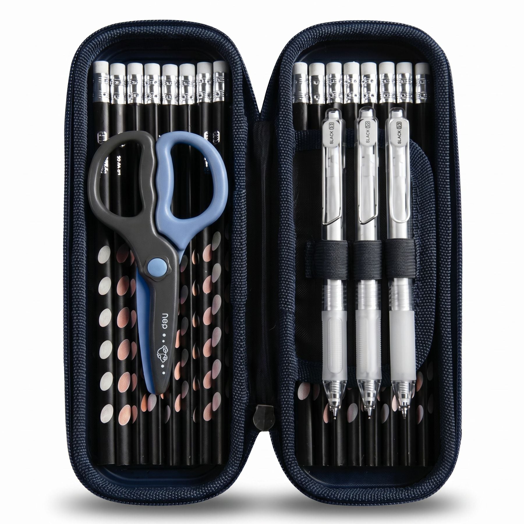 Trousse scolaire astronaute | Coque rigide résistante | Compartiment unique zippé | Grande capacité | Rangement pratique