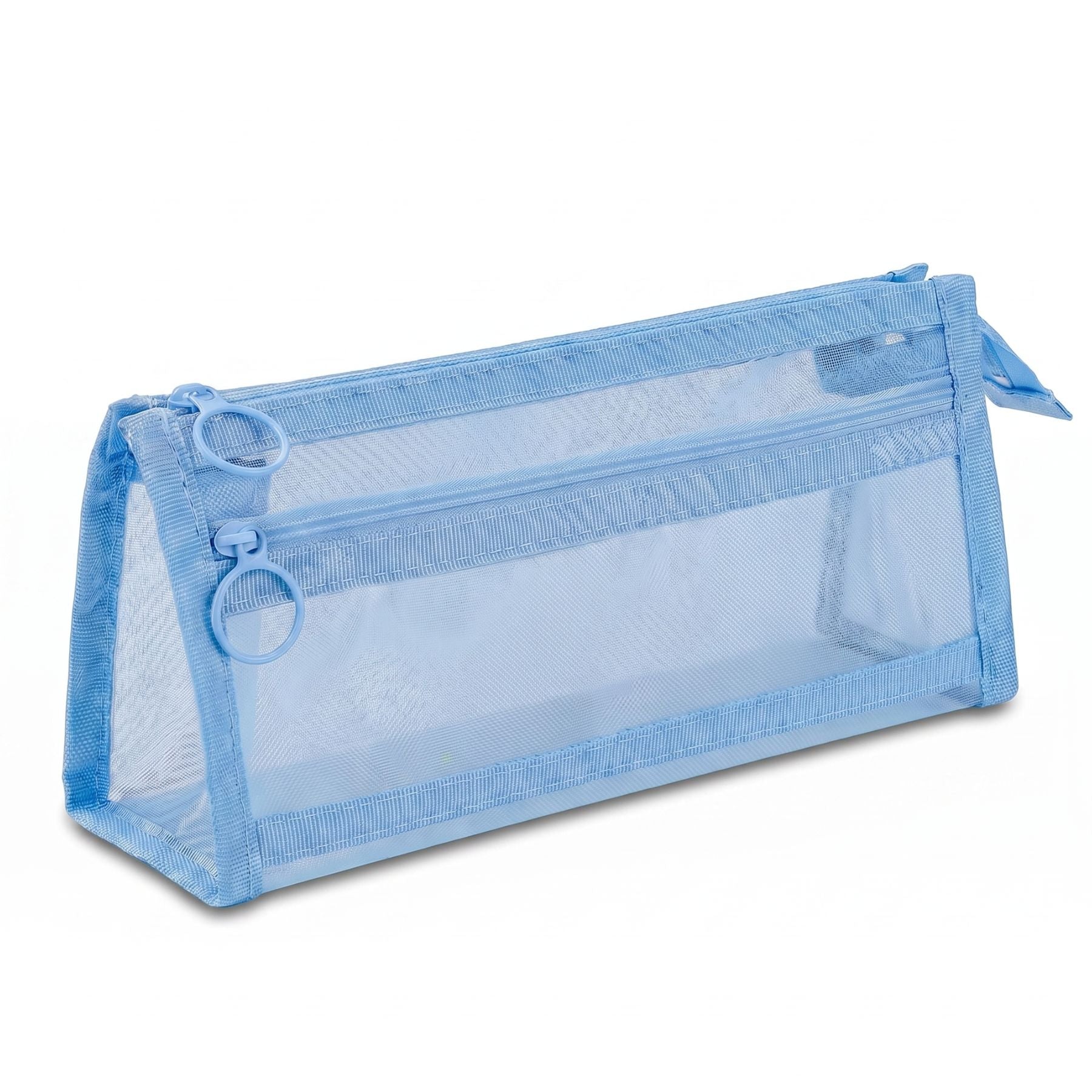 Trousse scolaire transparente | Double compartiment | Grande capacité | Visualisation rapide du contenu