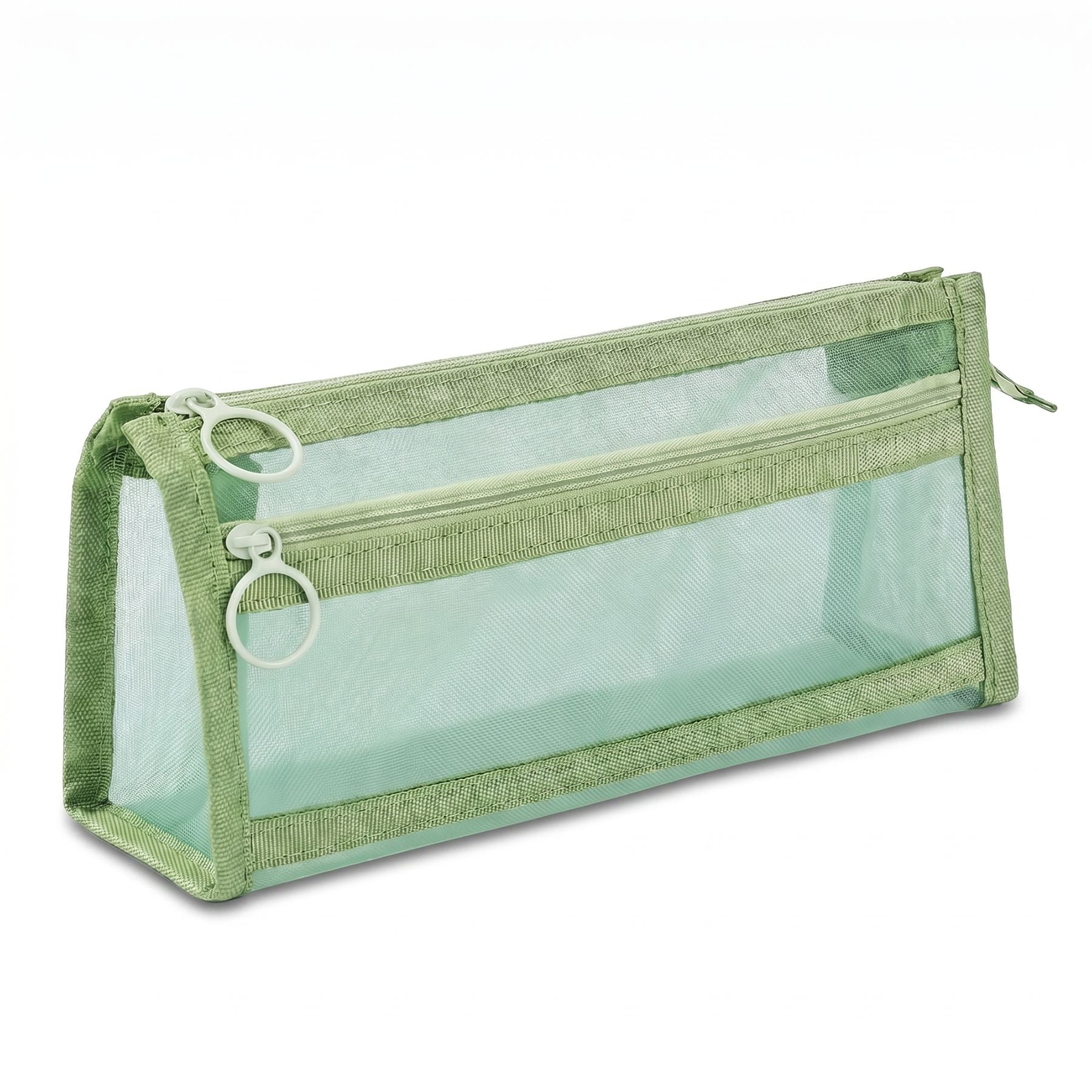 Trousse scolaire transparente | Double compartiment | Grande capacité | Visualisation rapide du contenu