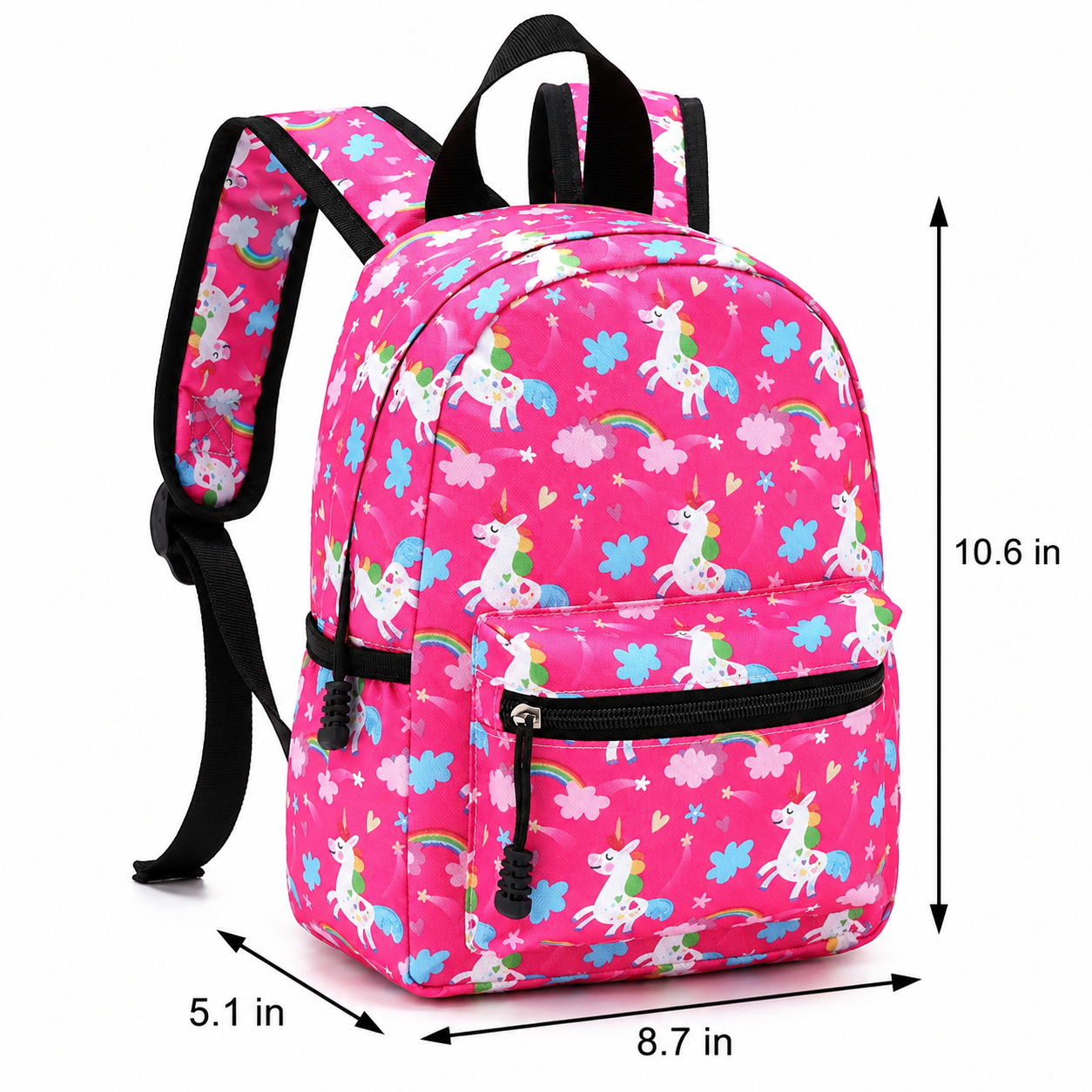 Bright Pink Unicorn Backpack | Durable Oxford Fabric | Comfortable Fit