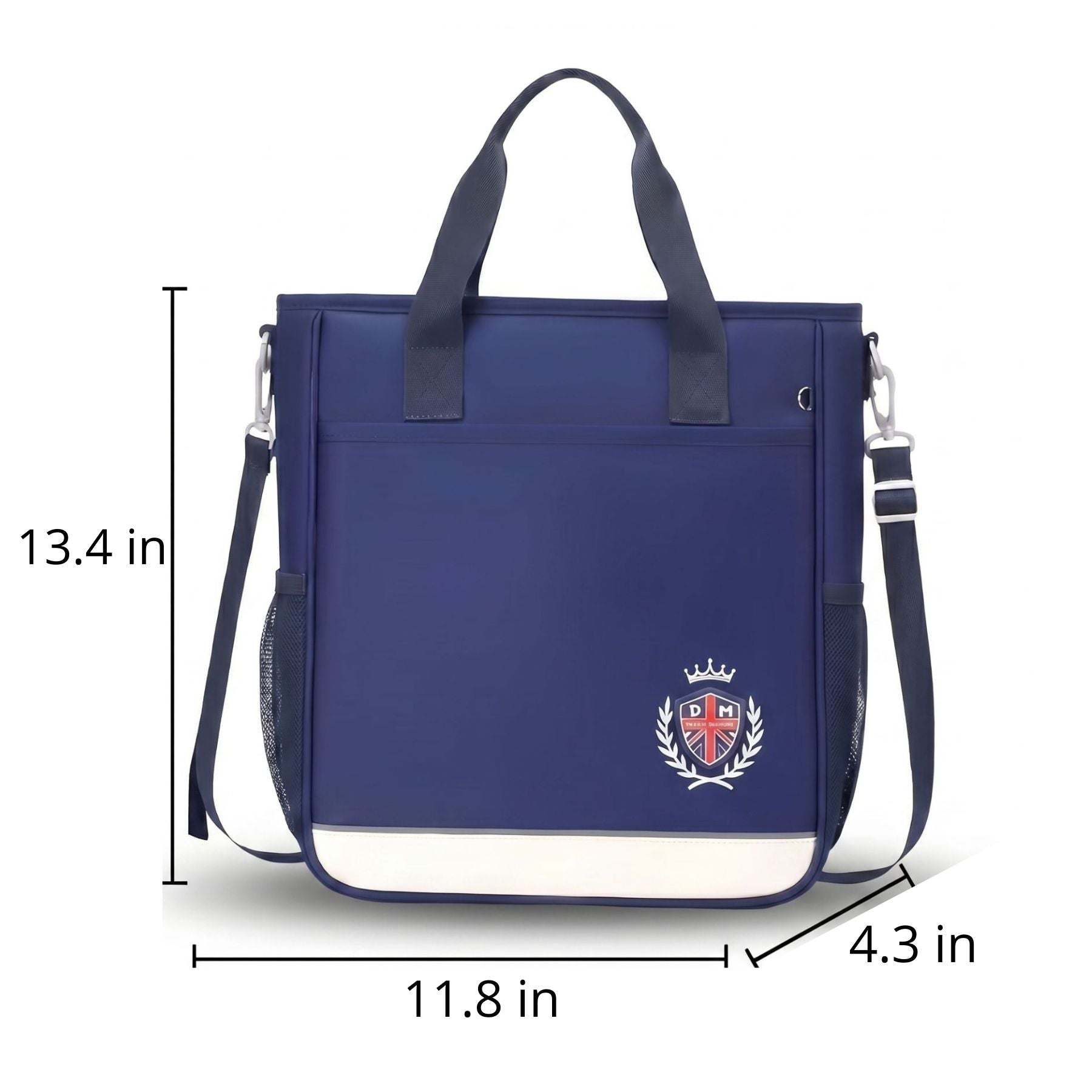 Blue & Red School Backpack | 3-Piece Set | Durable Oxford Fabric