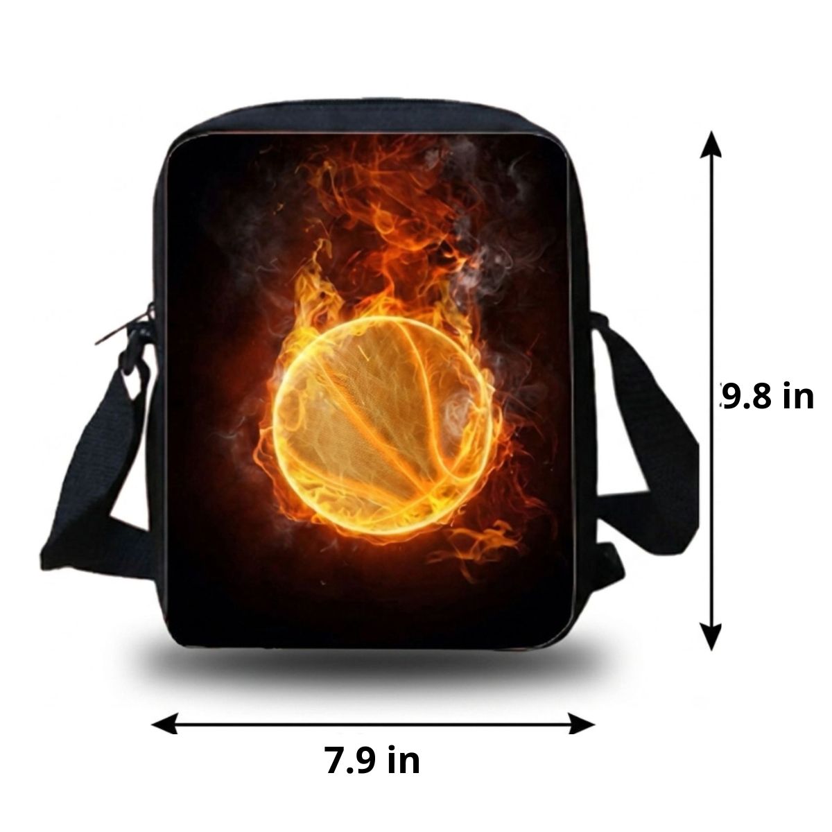 Basketball Backpack | 3-Piece School Set (Backpack + Shoulder Bag + Pencil Case) | Durable Oxford Fabric