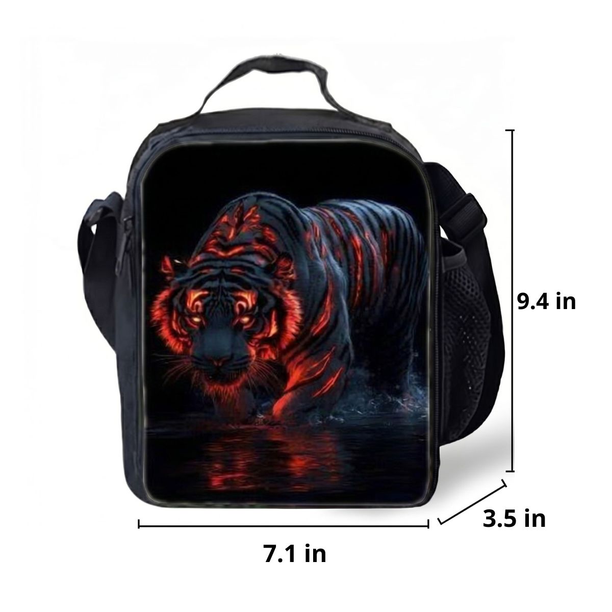 Tiger Backpack | 3-Piece School Set (Backpack + Lunch Bag + Pencil Case) | Durable Polyester
