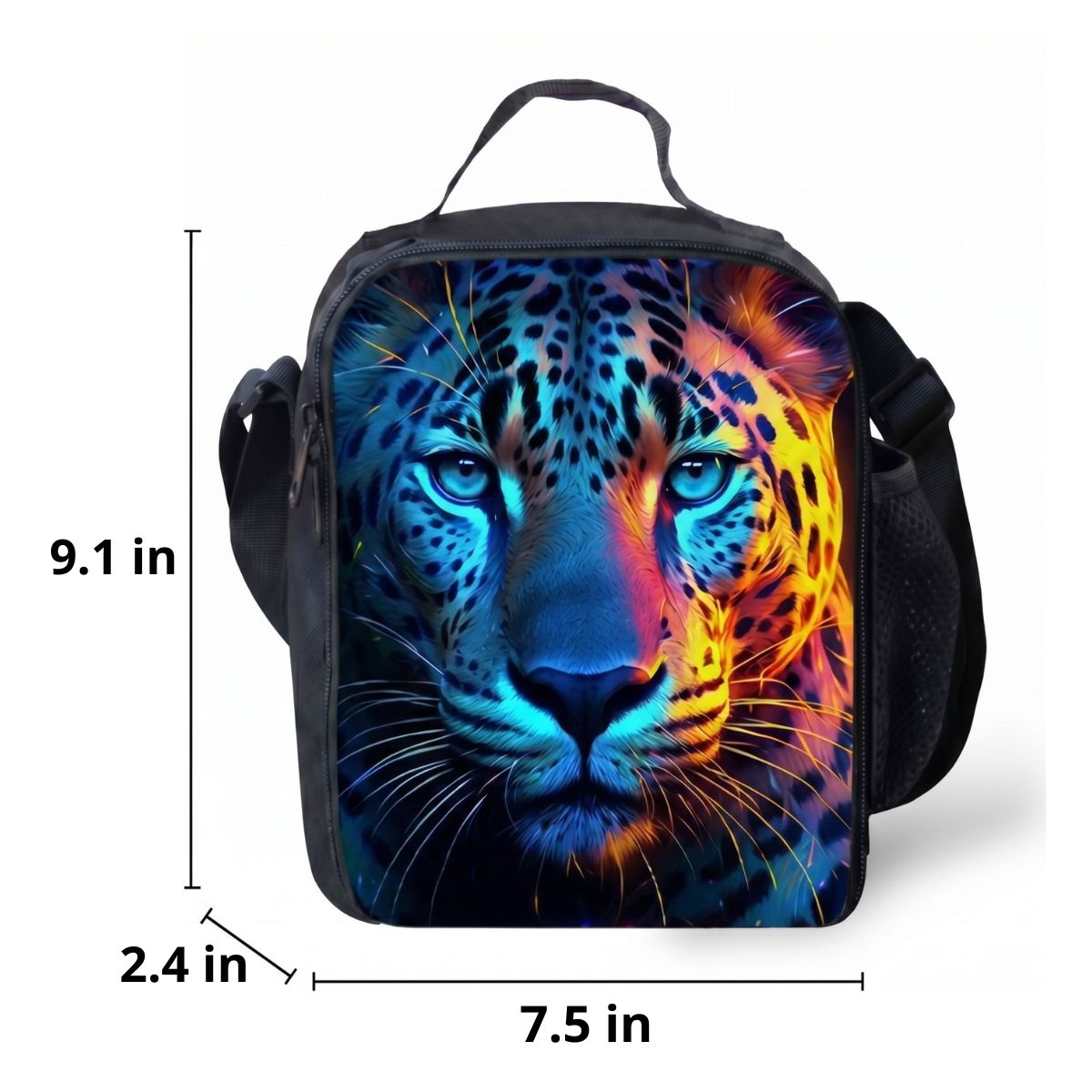 Leopard Backpack for Kids | 3-Piece School Set (Backpack + Lunch Bag + Pencil Case) | Durable Oxford Fabric