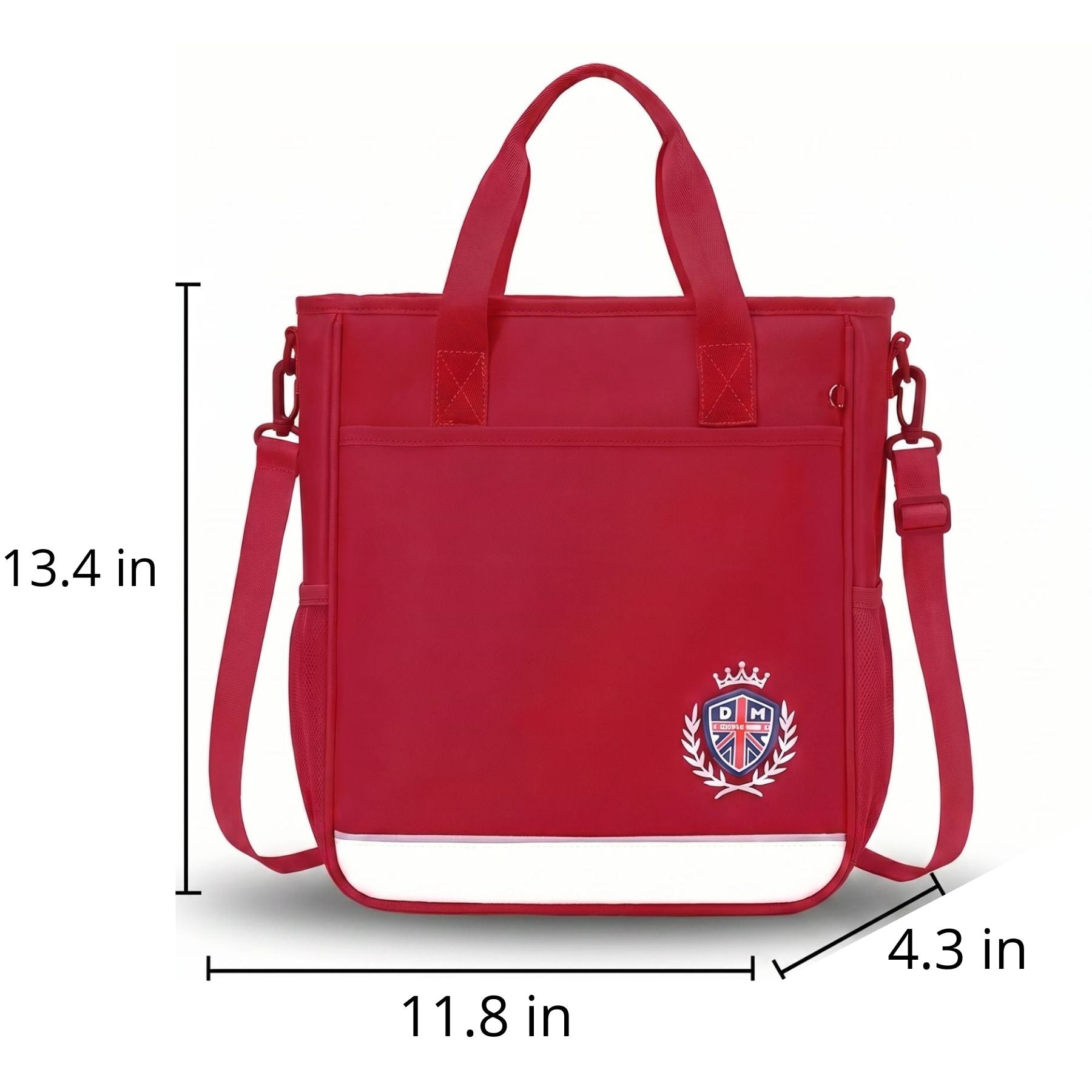 Burgundy School Backpack | 3-Piece Set | Durable Oxford Fabric