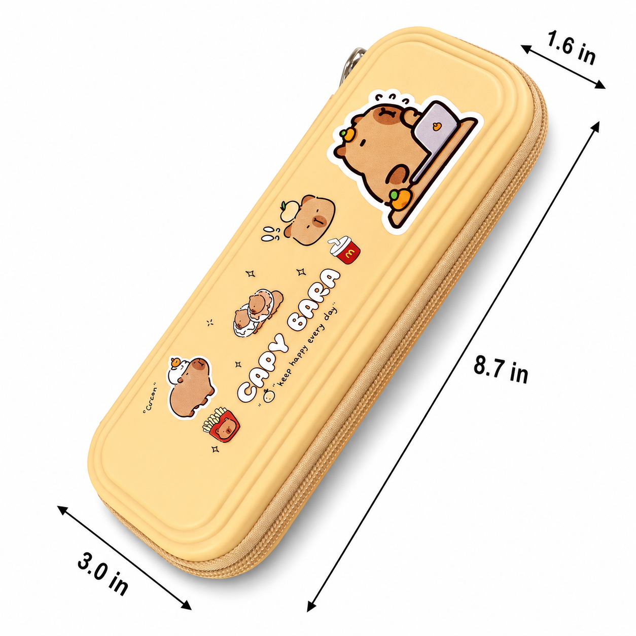 Capybara Pencil Case | Waterproof Hard Shell | Large Capacity | Organised Storage