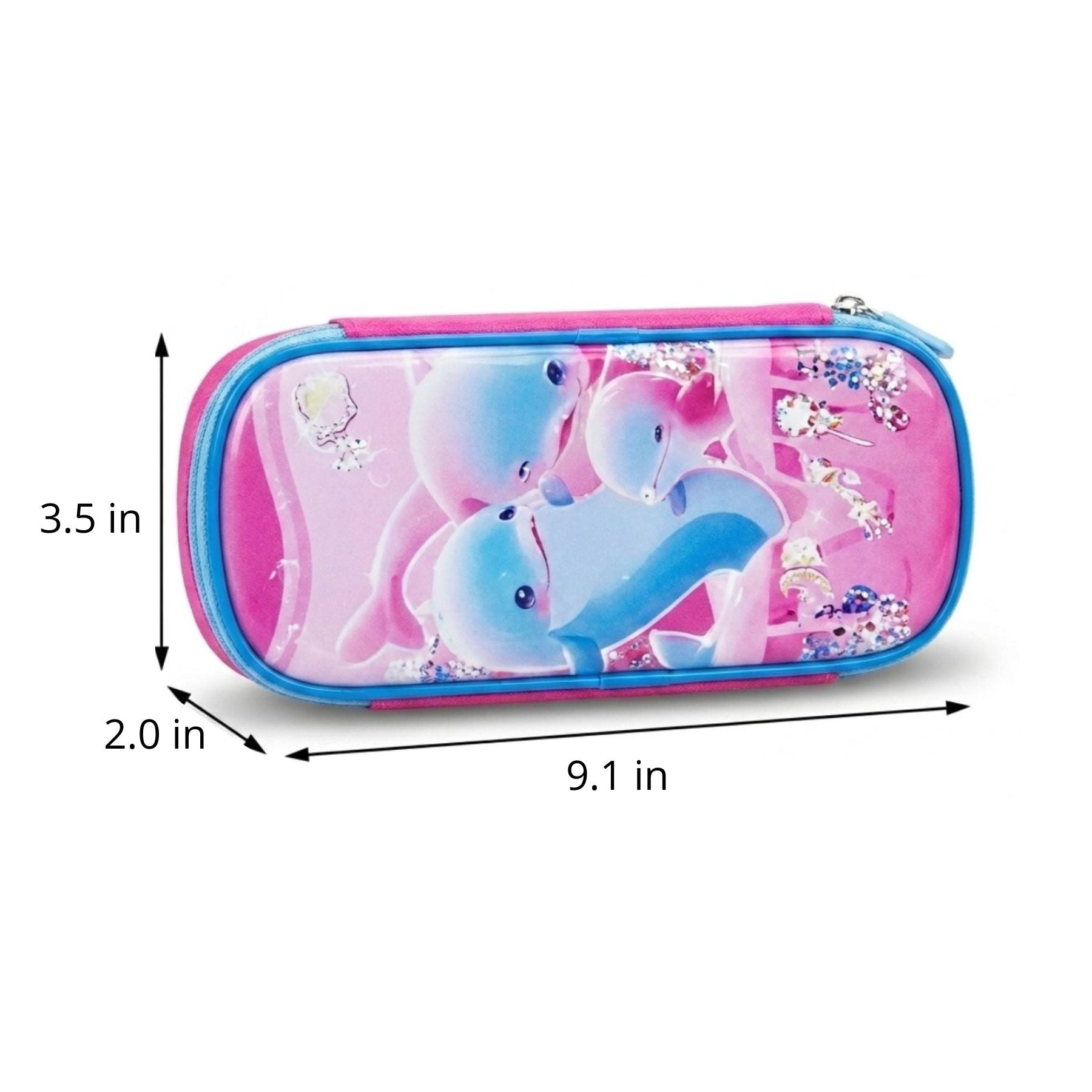 Dolphin Rolling School Backpack Set | 3-Piece Set | Waterproof Oxford Fabric