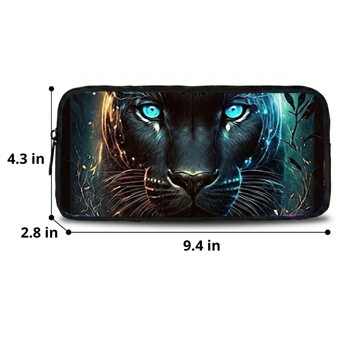 Black Panther Backpack | 3-Piece School Set (Backpack + Lunch Bag + Pencil Case) | Durable Oxford Fabric