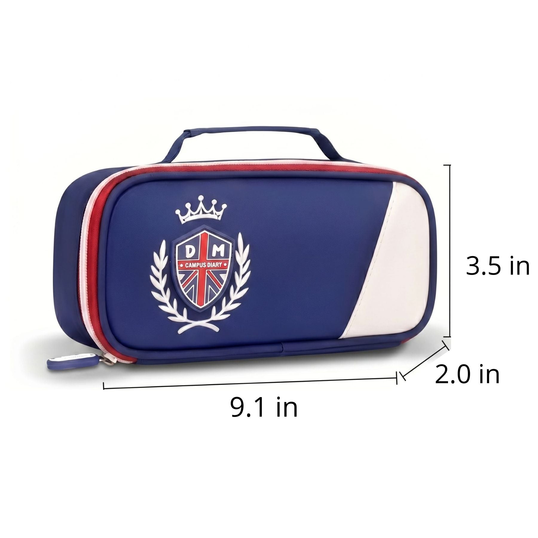 Blue & Red School Backpack | 3-Piece Set | Durable Oxford Fabric
