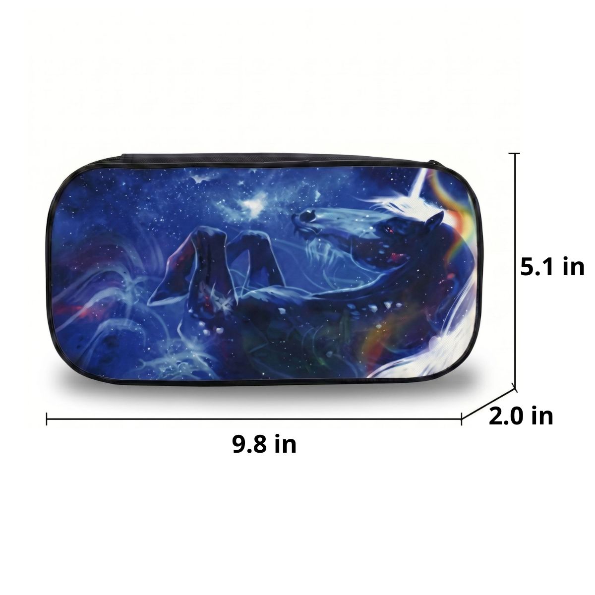 Space Horse Backpack | 3-Piece School Set (Backpack + Shoulder Bag + Pencil Case) | Durable Nylon