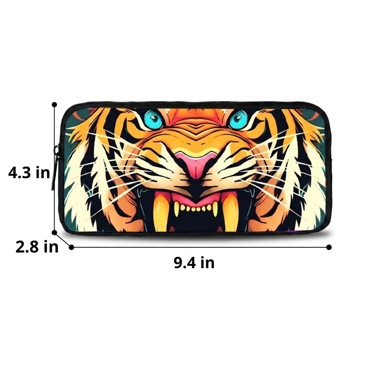 Tiger Backpack | 3-Piece School Set (Backpack + Lunch Bag + Pencil Case) | Durable Oxford Fabric