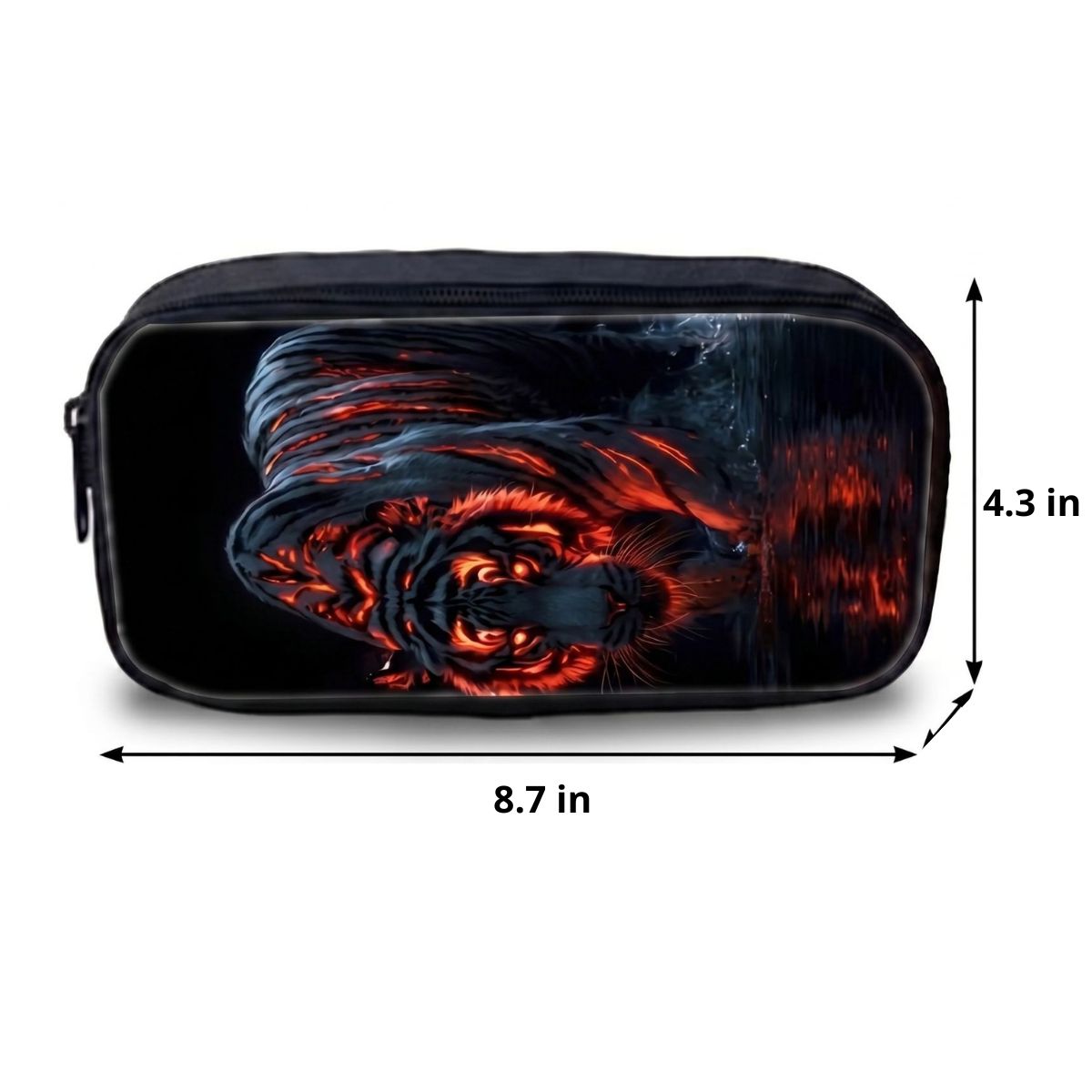 Tiger Backpack | 3-Piece School Set (Backpack + Lunch Bag + Pencil Case) | Durable Polyester