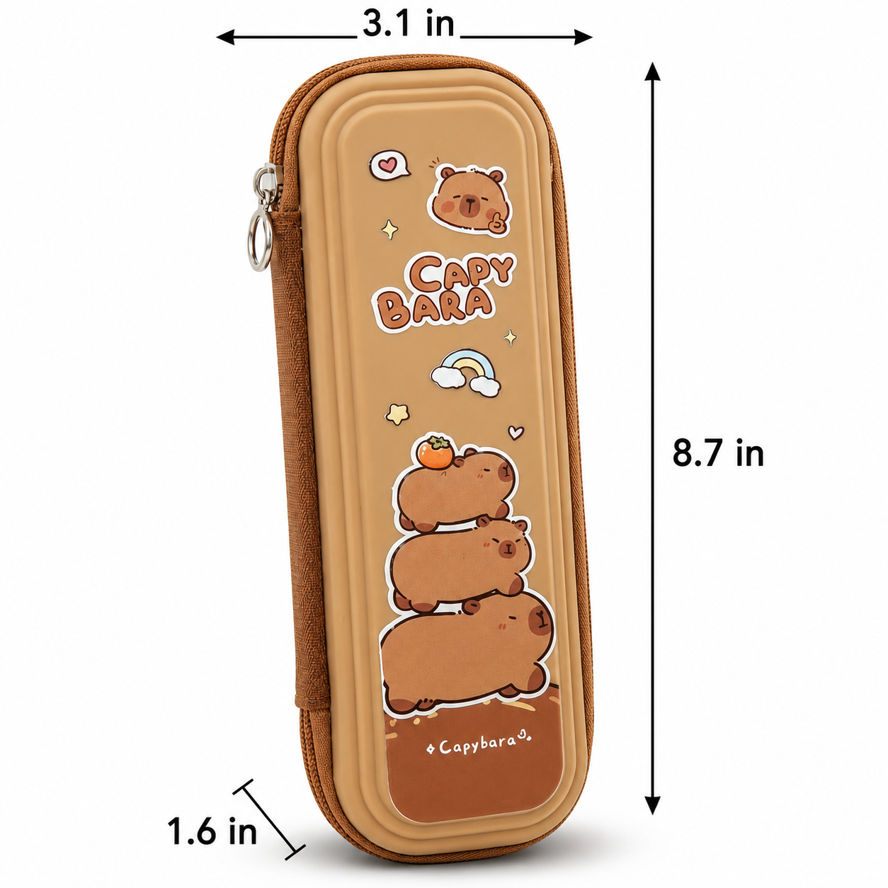 Cartoon Animal Pencil Case | Waterproof Hard Shell | Large Capacity | Organised Storage