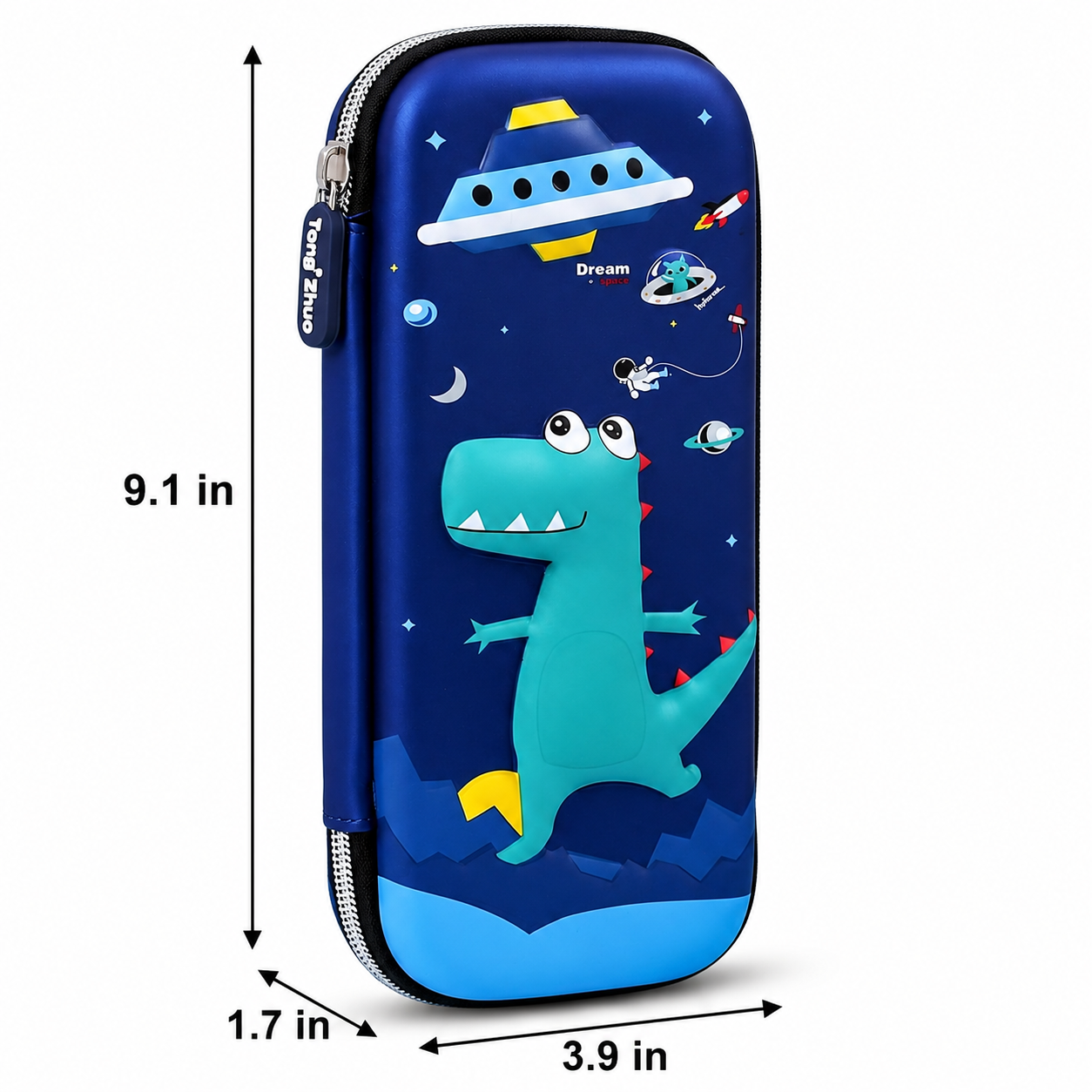 3D Dinosaur Pencil Case | Waterproof EVA Hard Shell | Large Capacity | Secure Storage