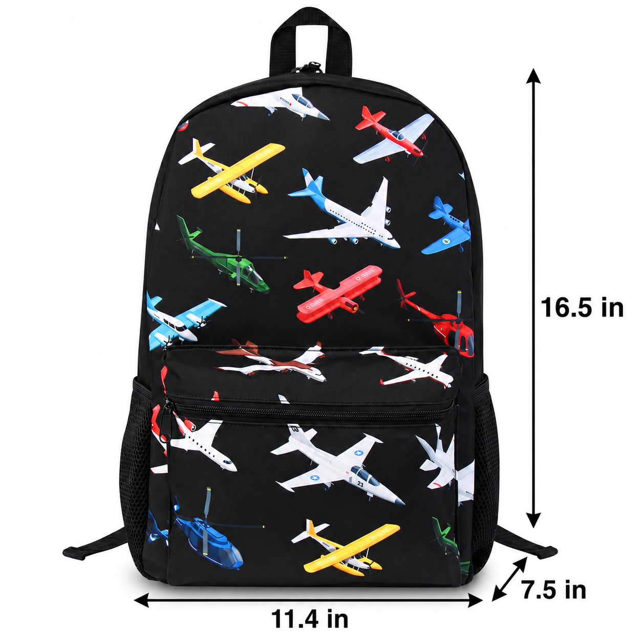Kids Aeroplane Backpack | Large Capacity | Durable Polyester | Modern Design