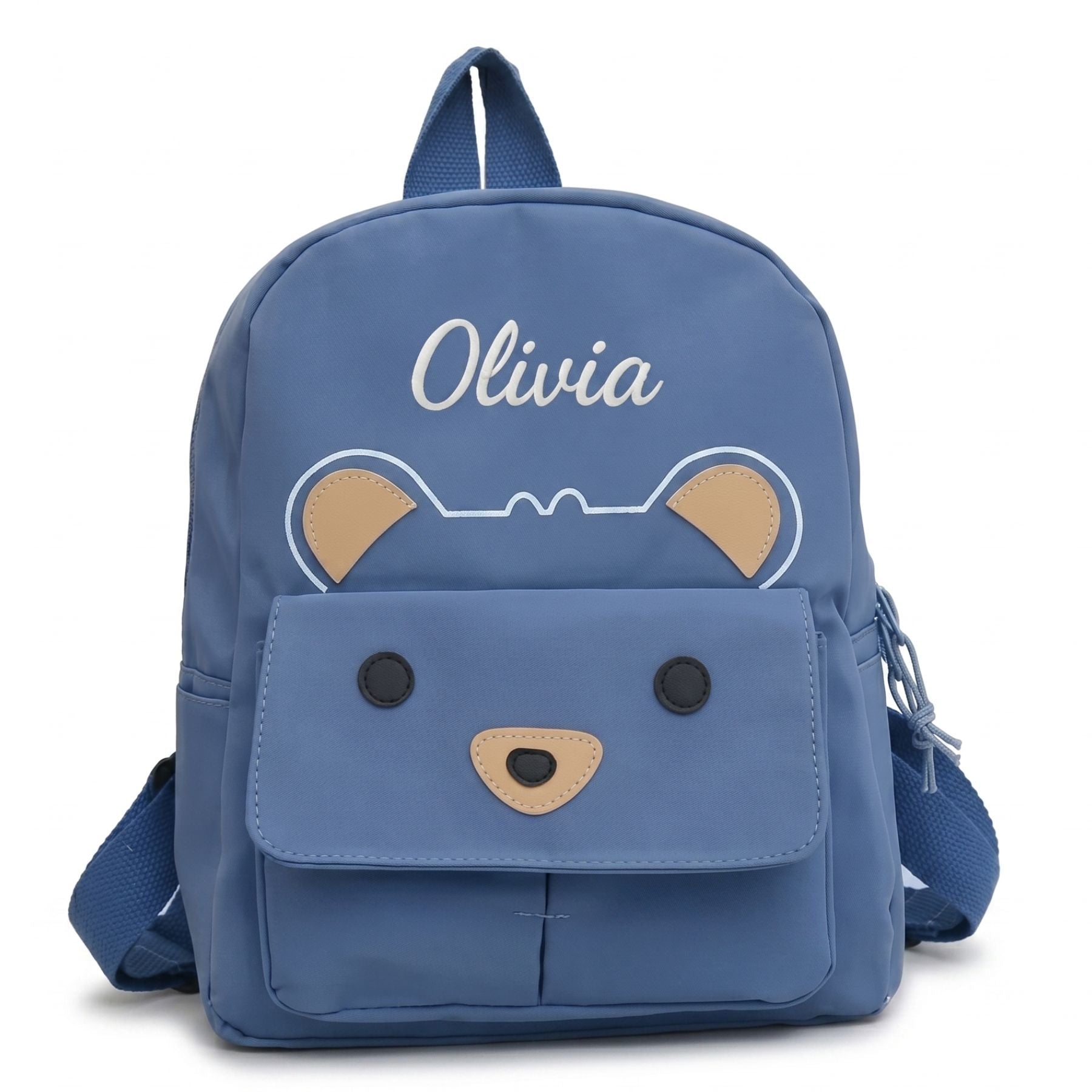 Cartable Personnalisé ourson Enfant | Prénom Brodé | Nylon résistant | Idéal pour la Maternelle et le primaire