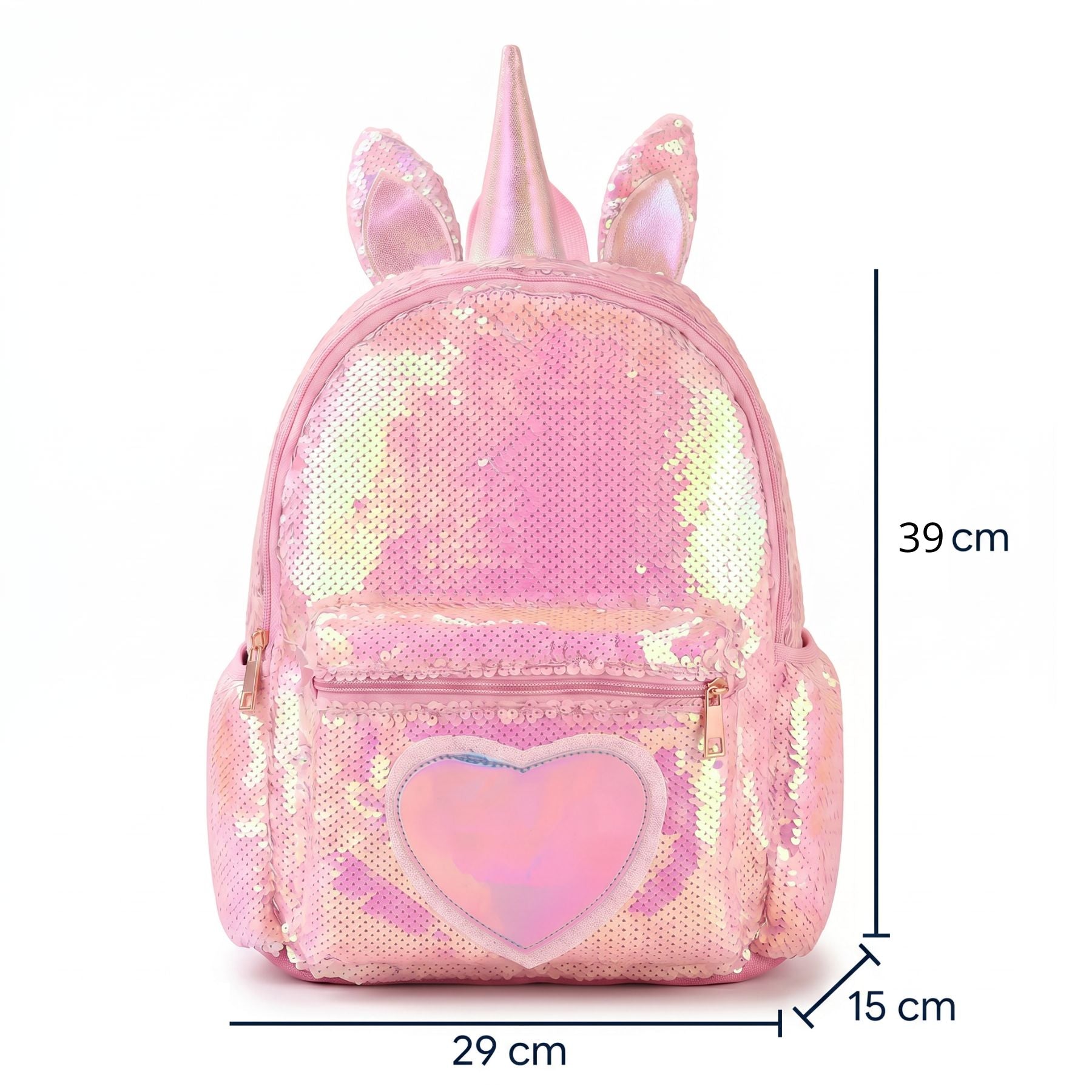 Cartable Licorne à Paillettes Réversibles | Grande Capacité | Maternelle & Primaire