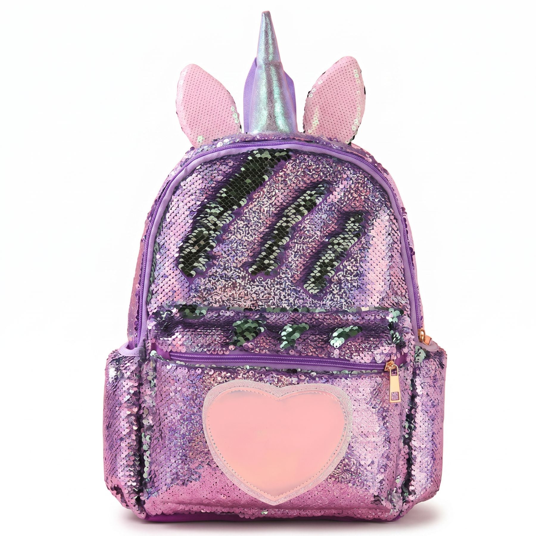 Personalised Reversible Sequin Unicorn Backpack | Large Capacity | Nursery & Primary School