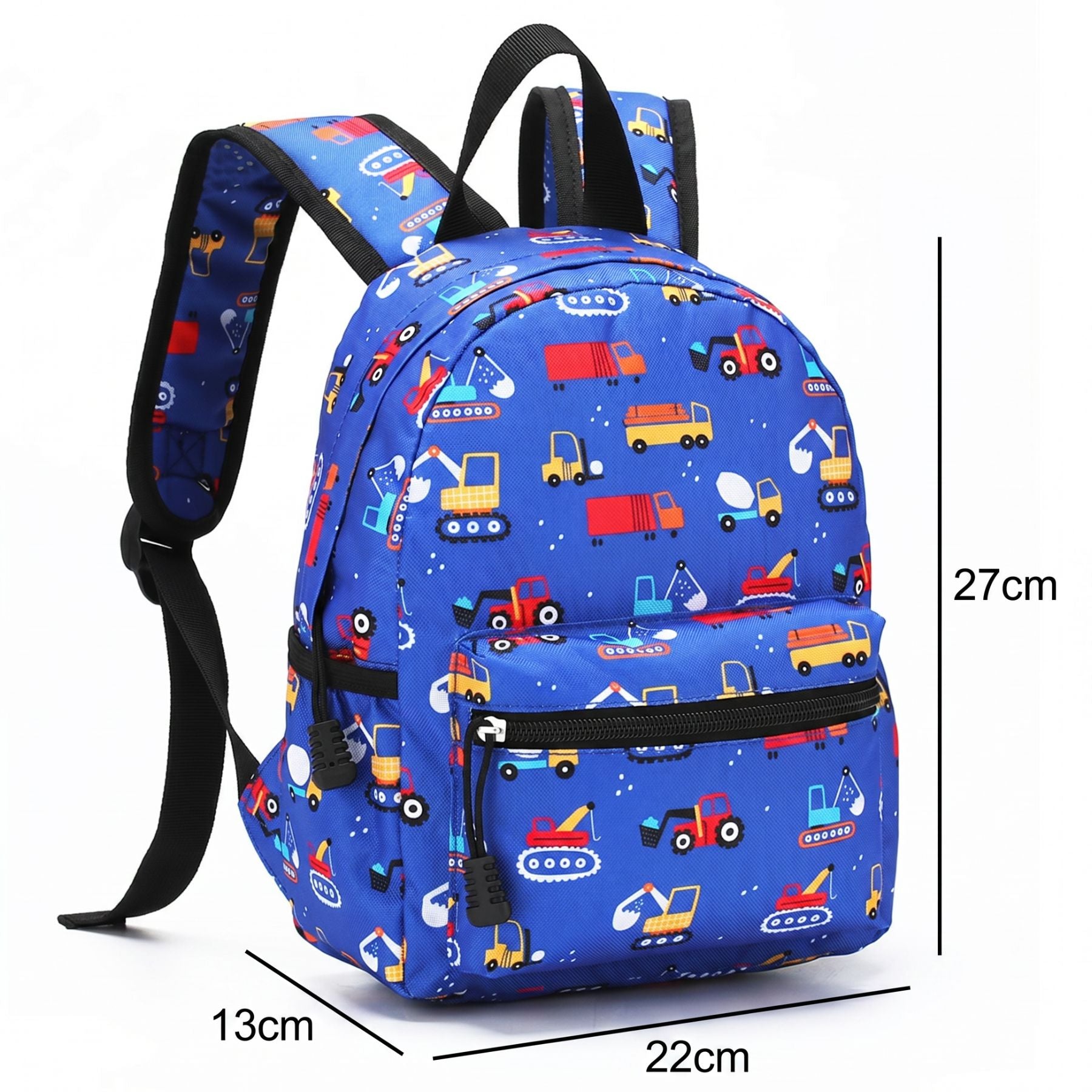Cartable engins de chantier | Tissu Oxford résistant | Port confortable