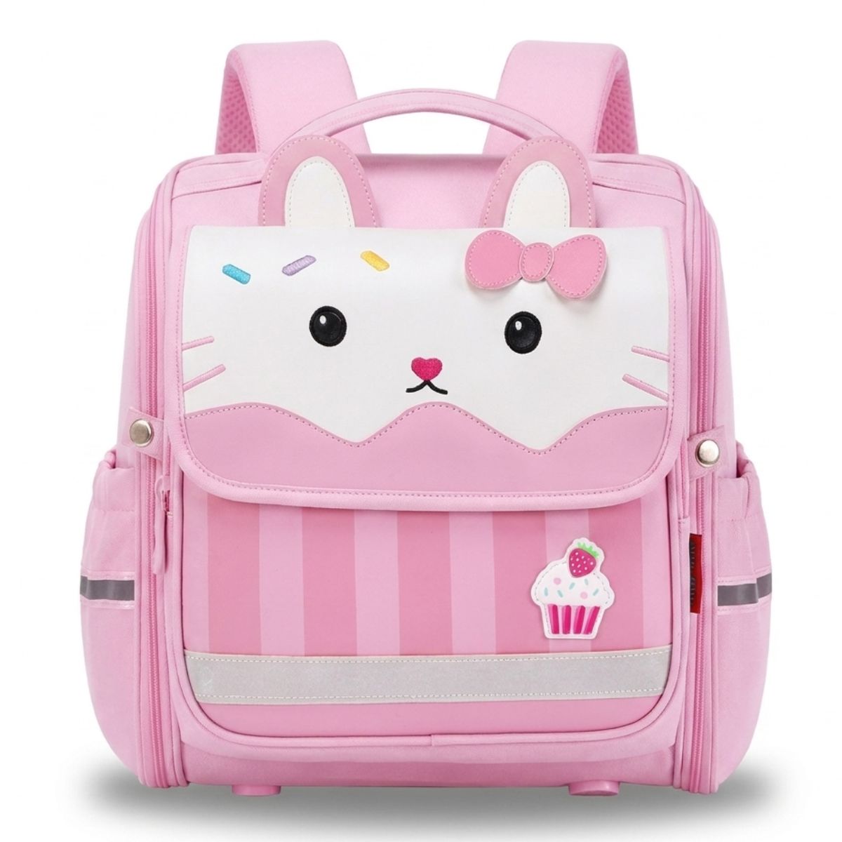 Cartable carré maternelle pour fille | Multiples rangements | Oxford imperméable | Style Kawaii
