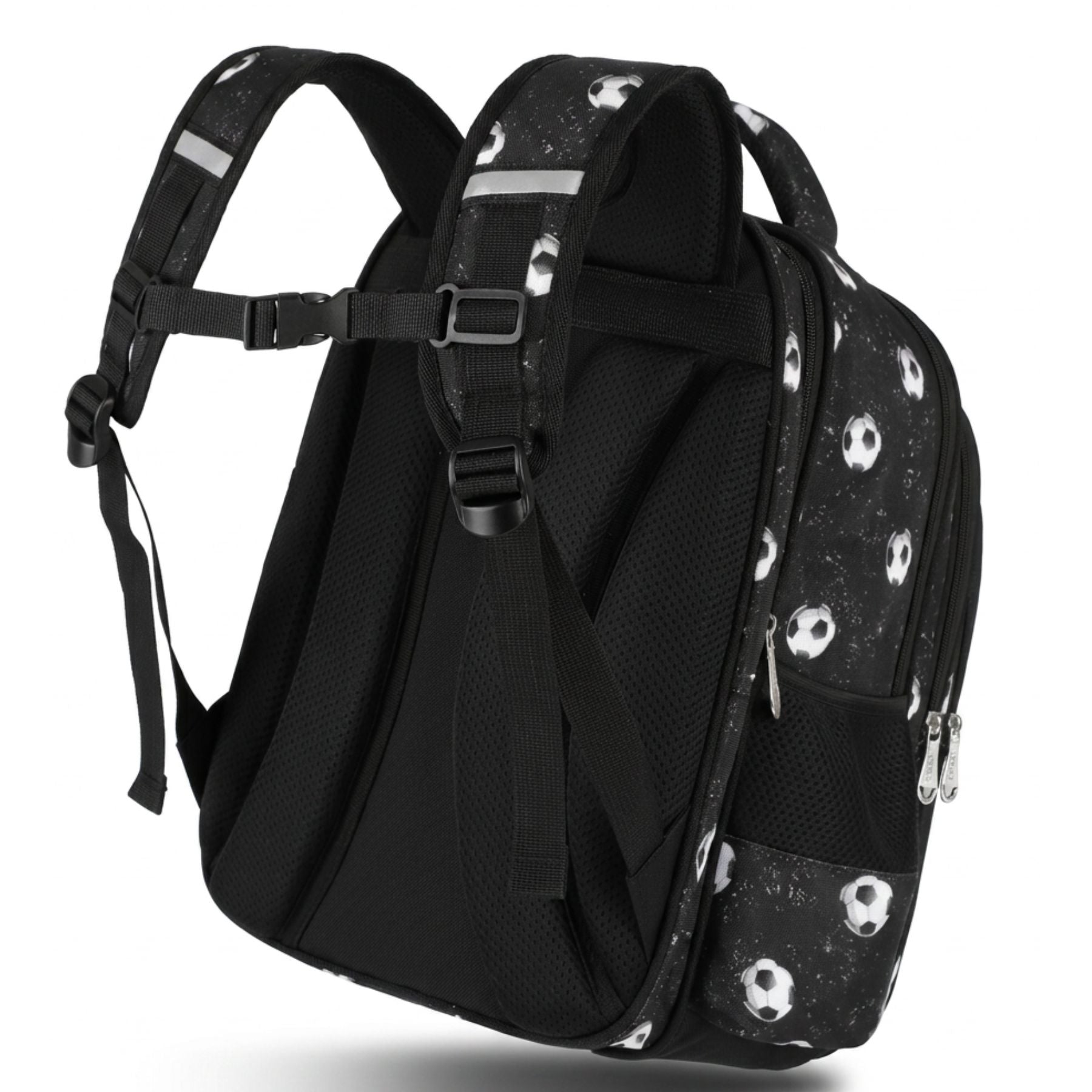 Cartable scolaire football | Ensemble 2 pièces (Sac à dos et trousse assortie | Nylon résistant