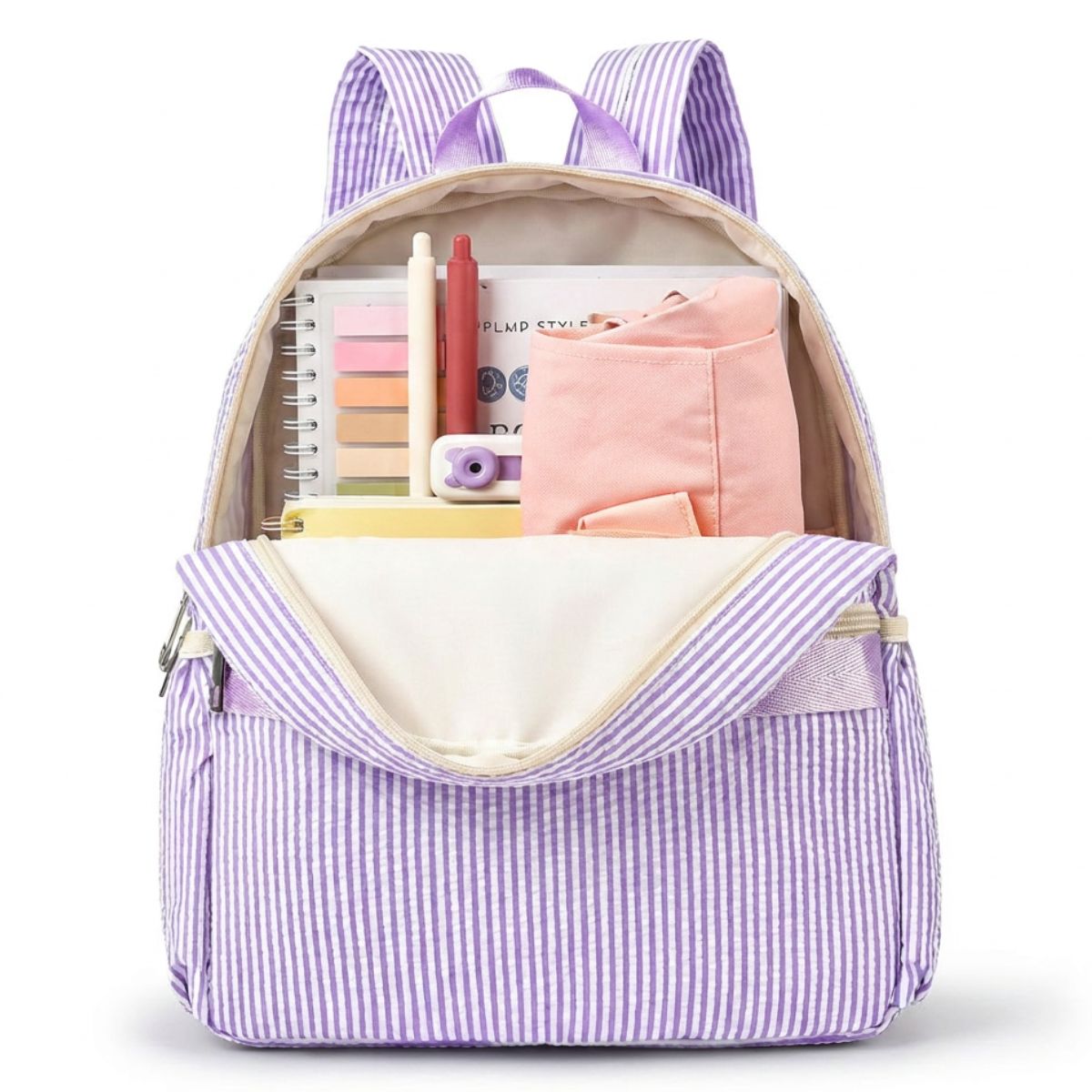 Cartable ballerine brodé | Bretelles rembourrées | Polyester résistant