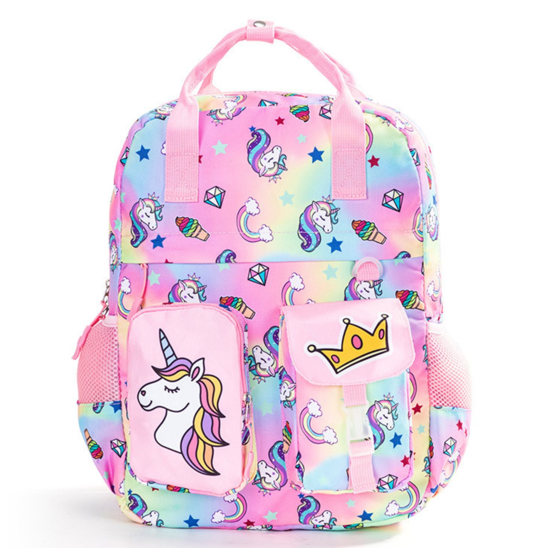 Cartable licorne arc-en-ciel | Tissu Oxford résistant | Multiples rangements | Port confortable