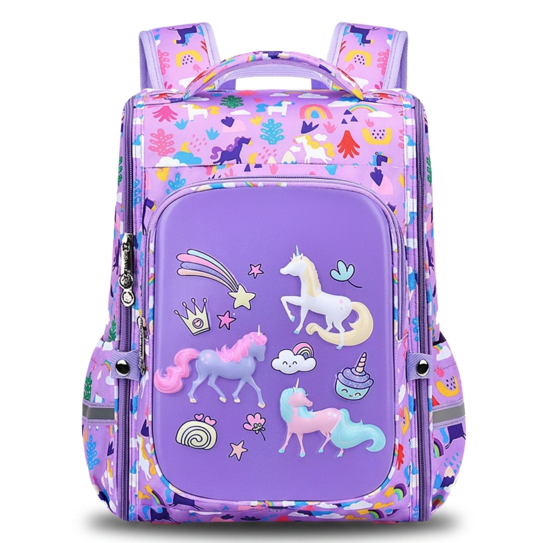 Cartable licorne primaire | Sac scolaire grande capacité | Coque EVA