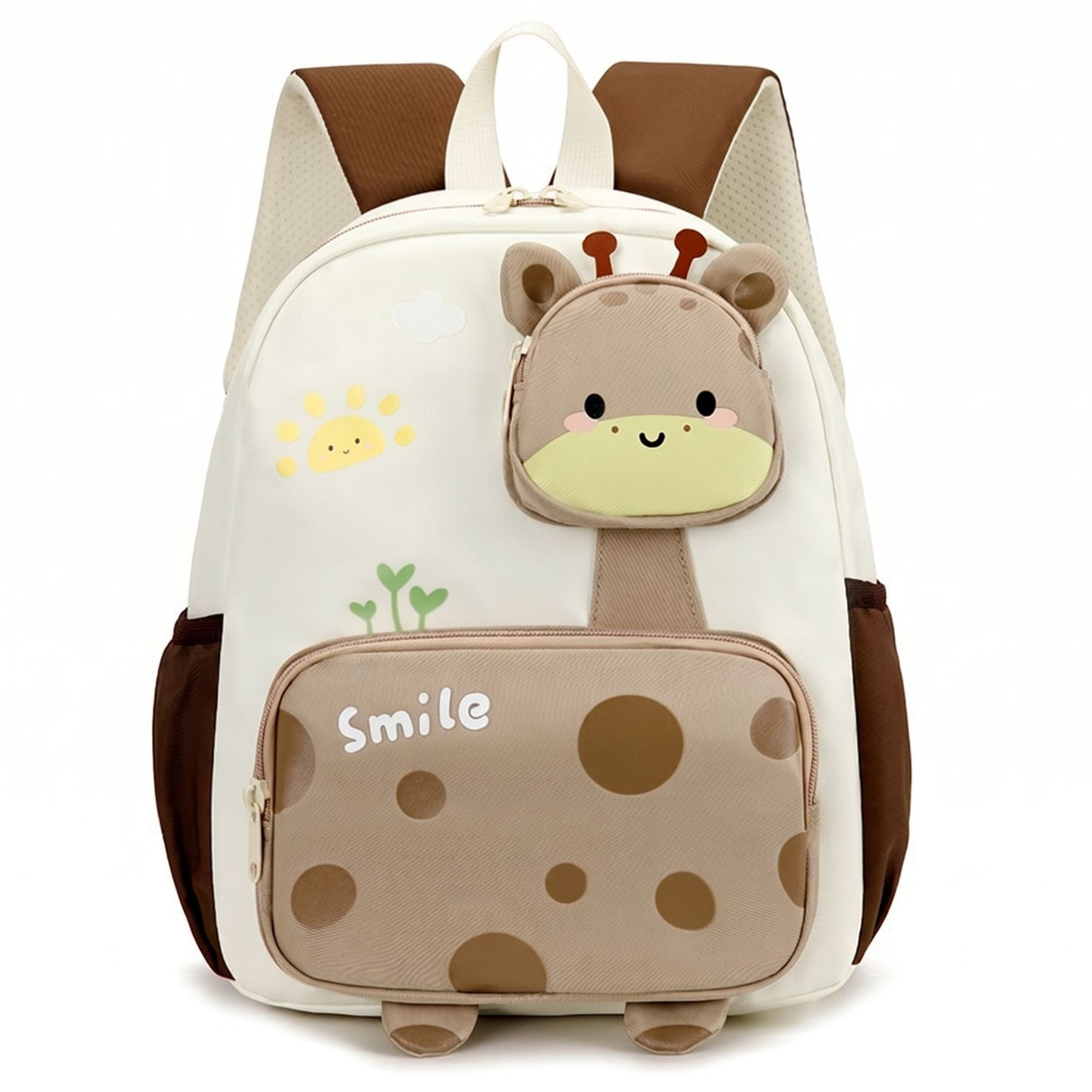 Cartable maternelle girafe | Grande capacité | Tissu canvas résistant | Style kawaii
