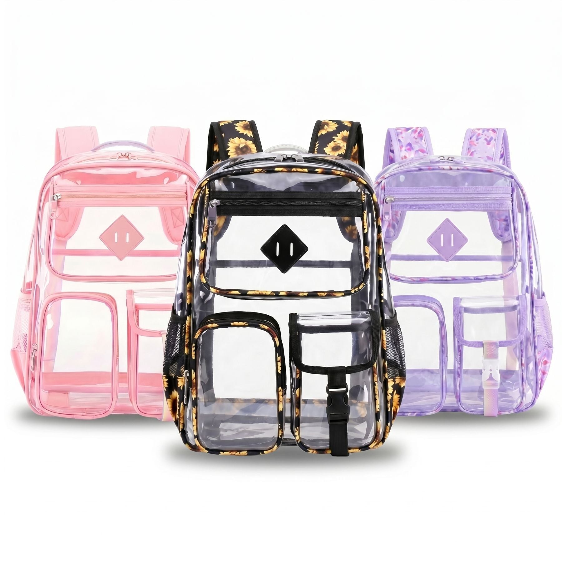 Sac à dos Transparent Kawaii | Grande capacité | PVC imperméable
