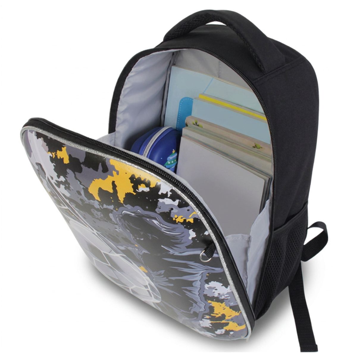 Sac à dos football coque rigide | Polyester résistant | Bretelles confortables | Usage scolaire