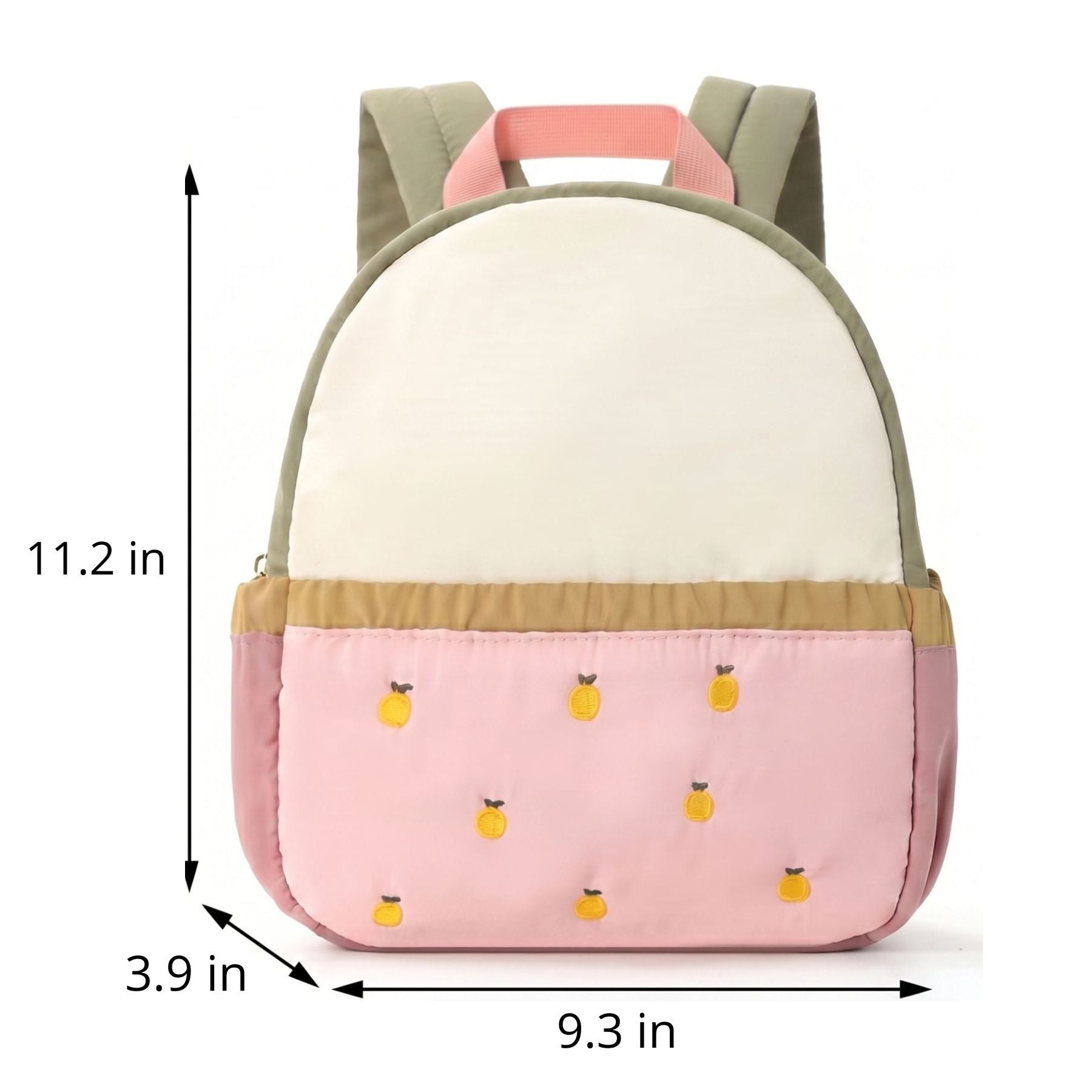 Embroidered Apple Nursery Backpack | Durable Polyester | Kawaii Style